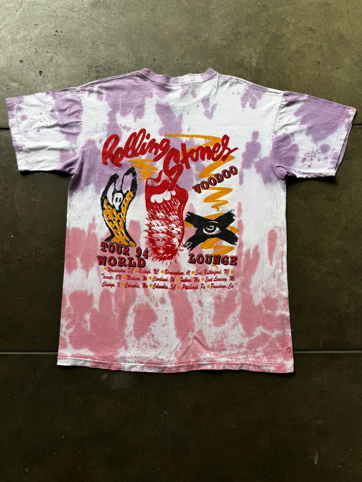 Vintage 1994 The Rolling Stones Voodoo Lounge Band Tee Shirt Tour Size US XL / EU 56 / 4 - 2 Thumbnail