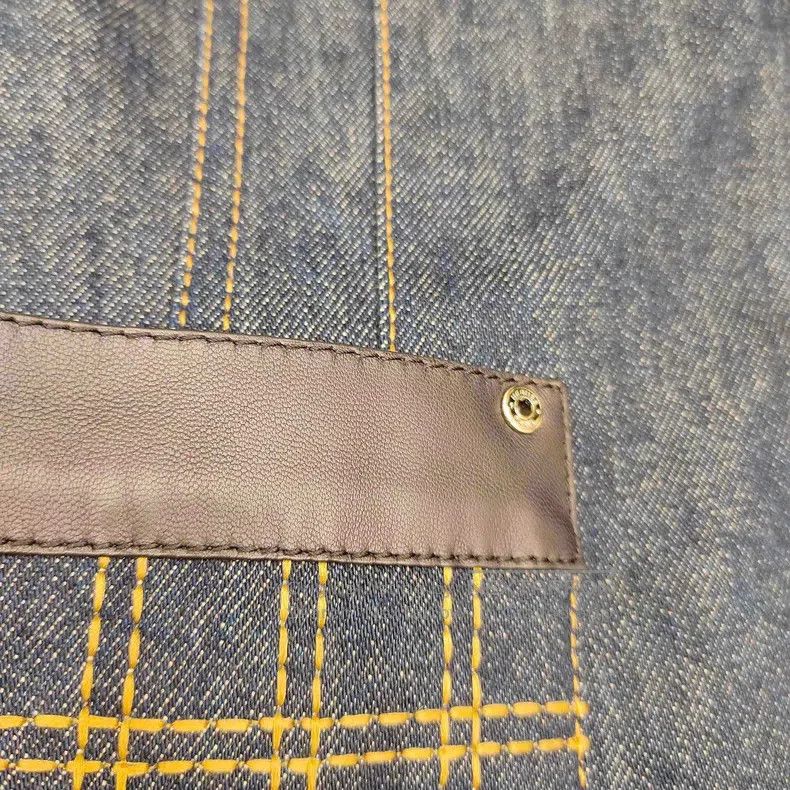 Other Hermes Denim and Leather Patched Thick Lined Cashmere Jack Size XS / US 0-2 / IT 36-38 - 3 Thumbnail