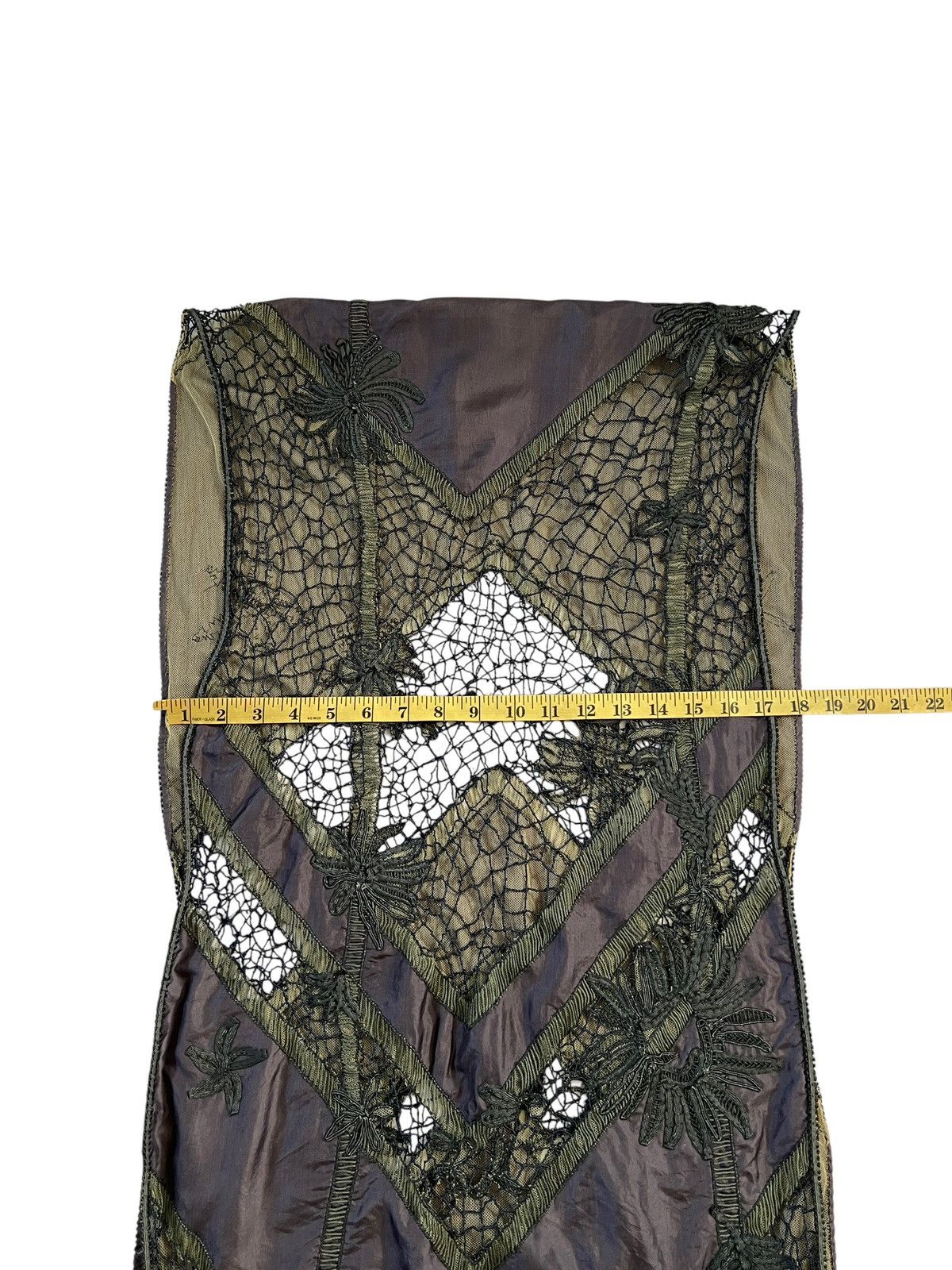 Dries Van Noten Dries Van Noten Handmade Lace Silk Scarf Size ONE SIZE - 17 Thumbnail