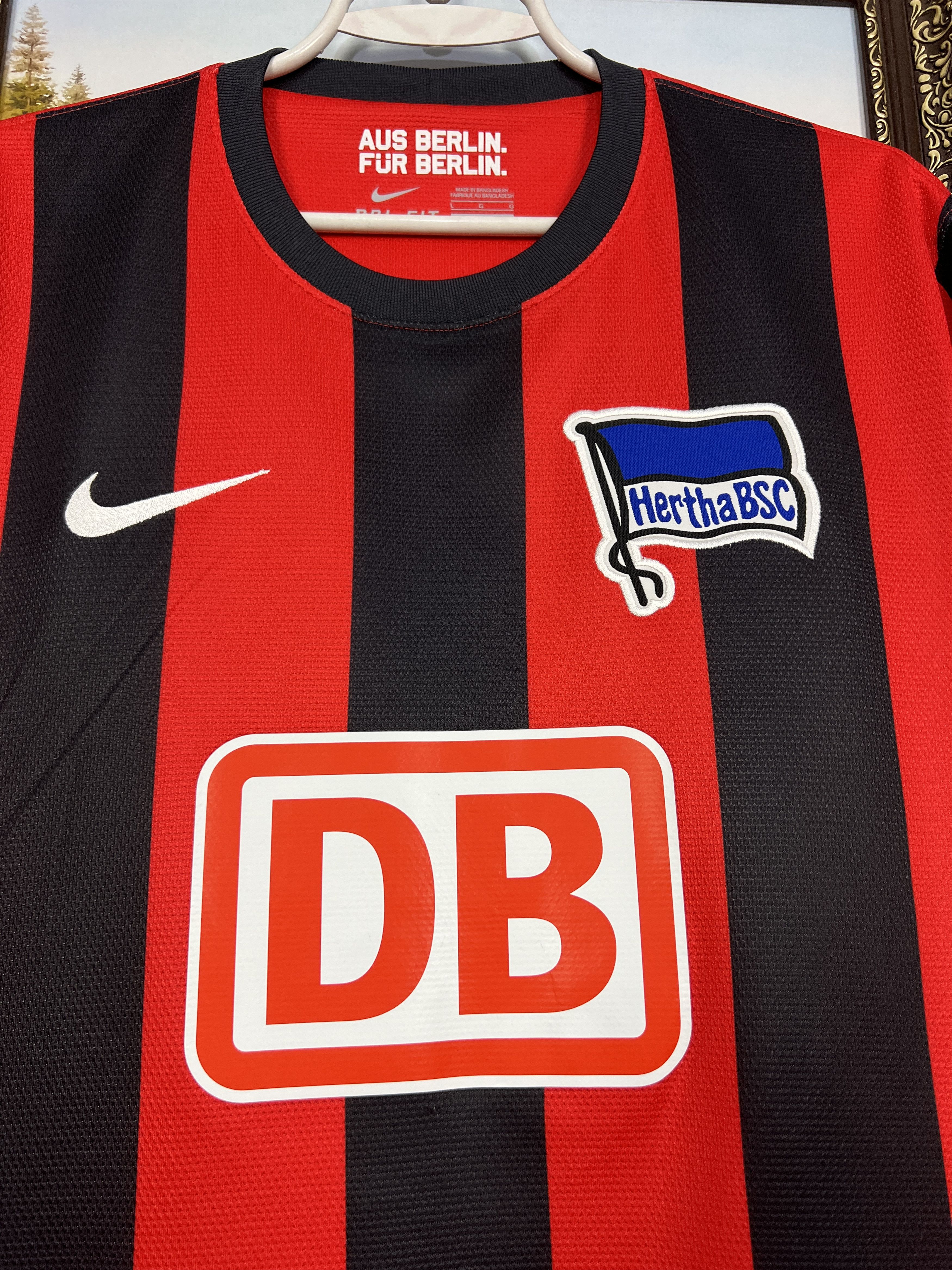 Nike Hertha Away football shirt 2012 Soccer Nike Jersey Size US L / EU 52-54 / 3 - 3 Thumbnail