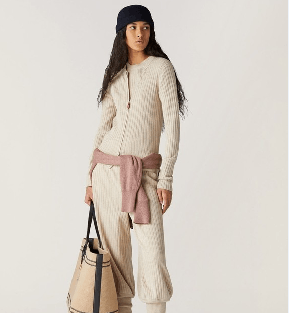 Loro Piana o1w1db10724 Maras Bomber Cashmere Cardigan in Ivory Size XS / US 0-2 / IT 36-38 - 5 Thumbnail