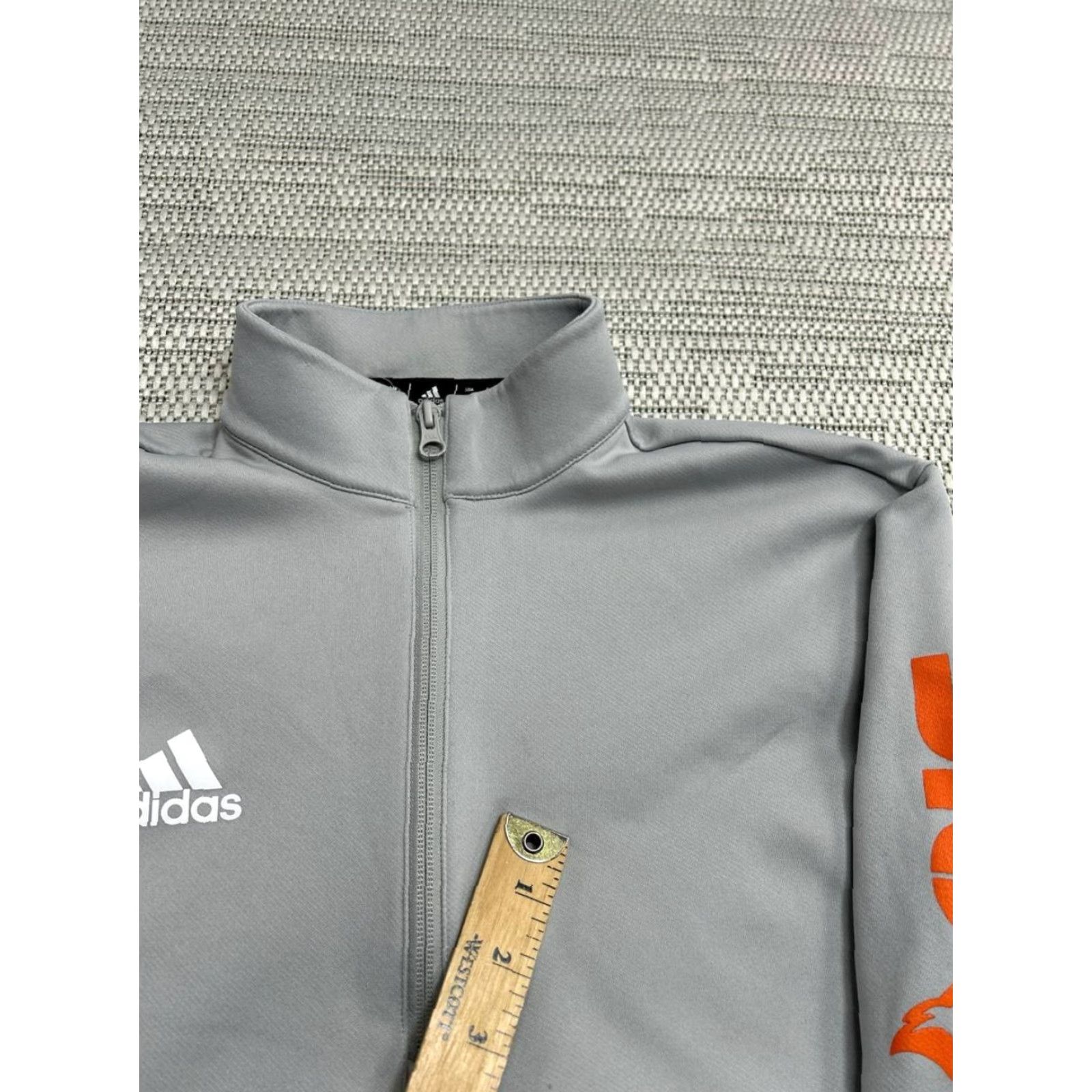 Adidas Adidas Sweatshirt Mens Small Gray Aeroready Bison Logo Fleece Lined Half Zip Size US S / EU 44-46 / 1 - 5 Thumbnail