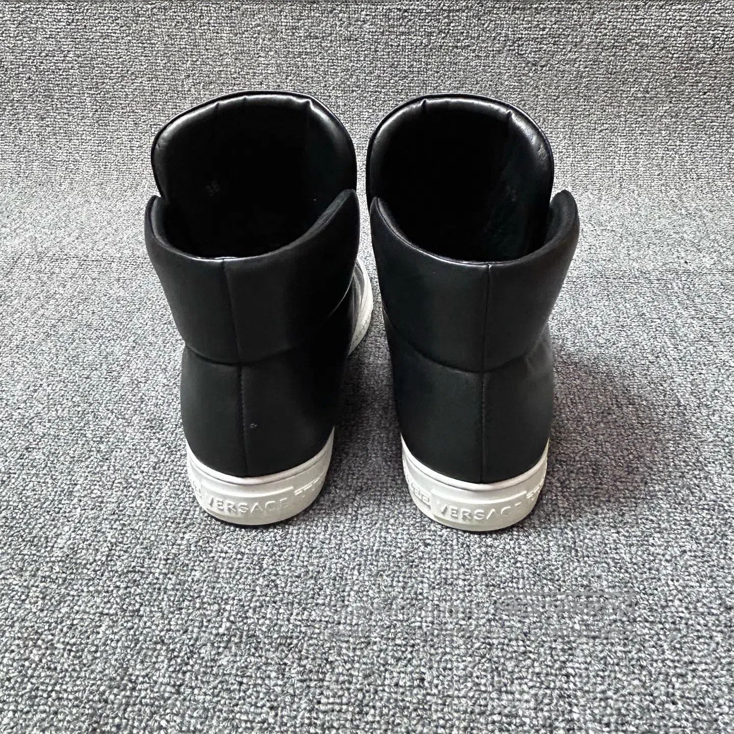 Versace Versace Medusa High-Top Shoes Black and Gold Magic Tape| Size US 7.5 / IT 37.5 - 6 Thumbnail