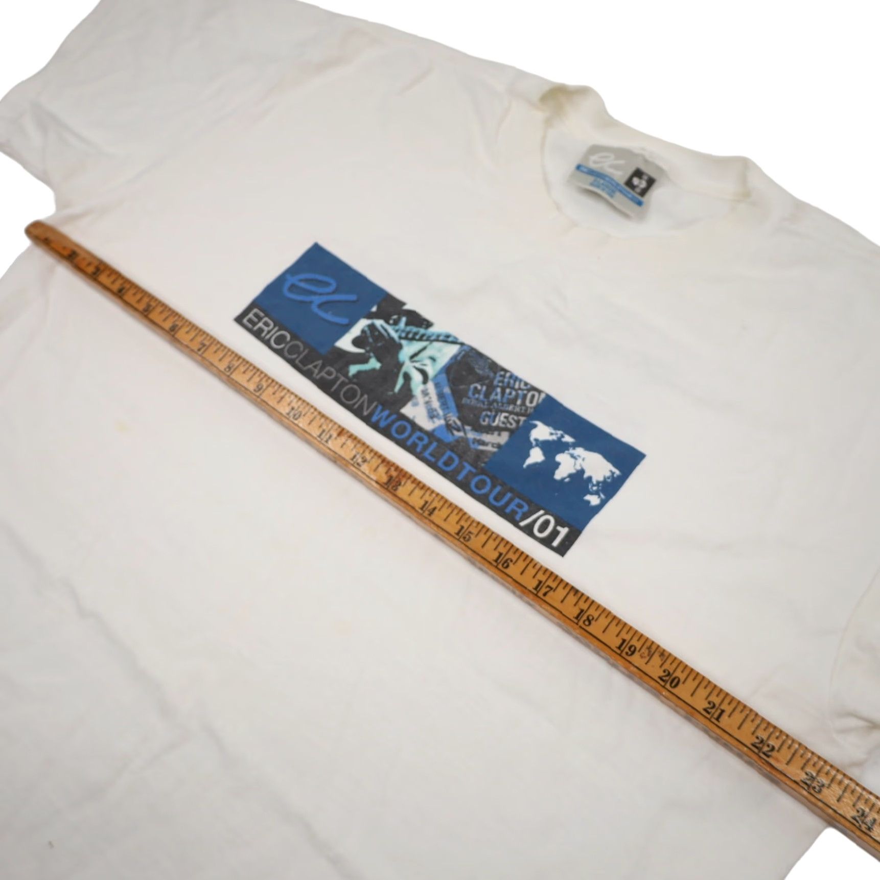 Vintage VINTAGE Eric Clapton World Tour T-Shirt XL Mens White Shirt Size US XL / EU 56 / 4 - 6 Thumbnail
