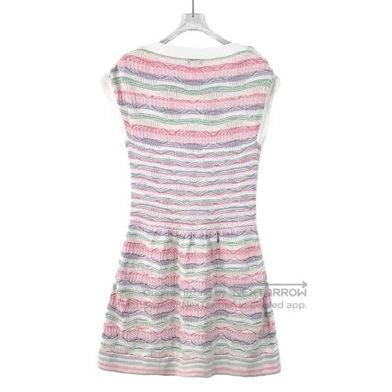 Chanel Chanel Colorful Cotton Women's Dress XS . Size XS / US 0-2 / IT 36-38 - 2 Thumbnail