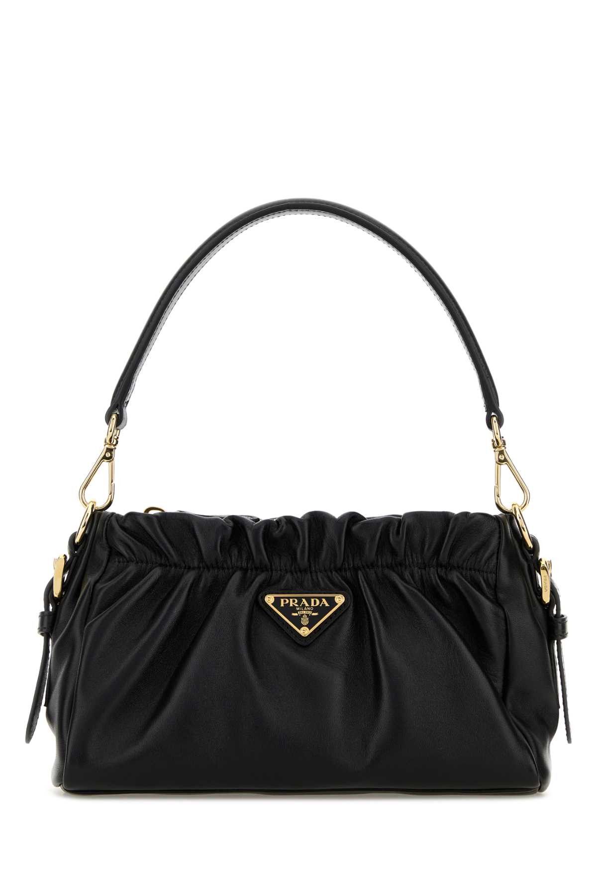 Prada Black Nappa Leather Handbag Size ONE SIZE - 1 Thumbnail