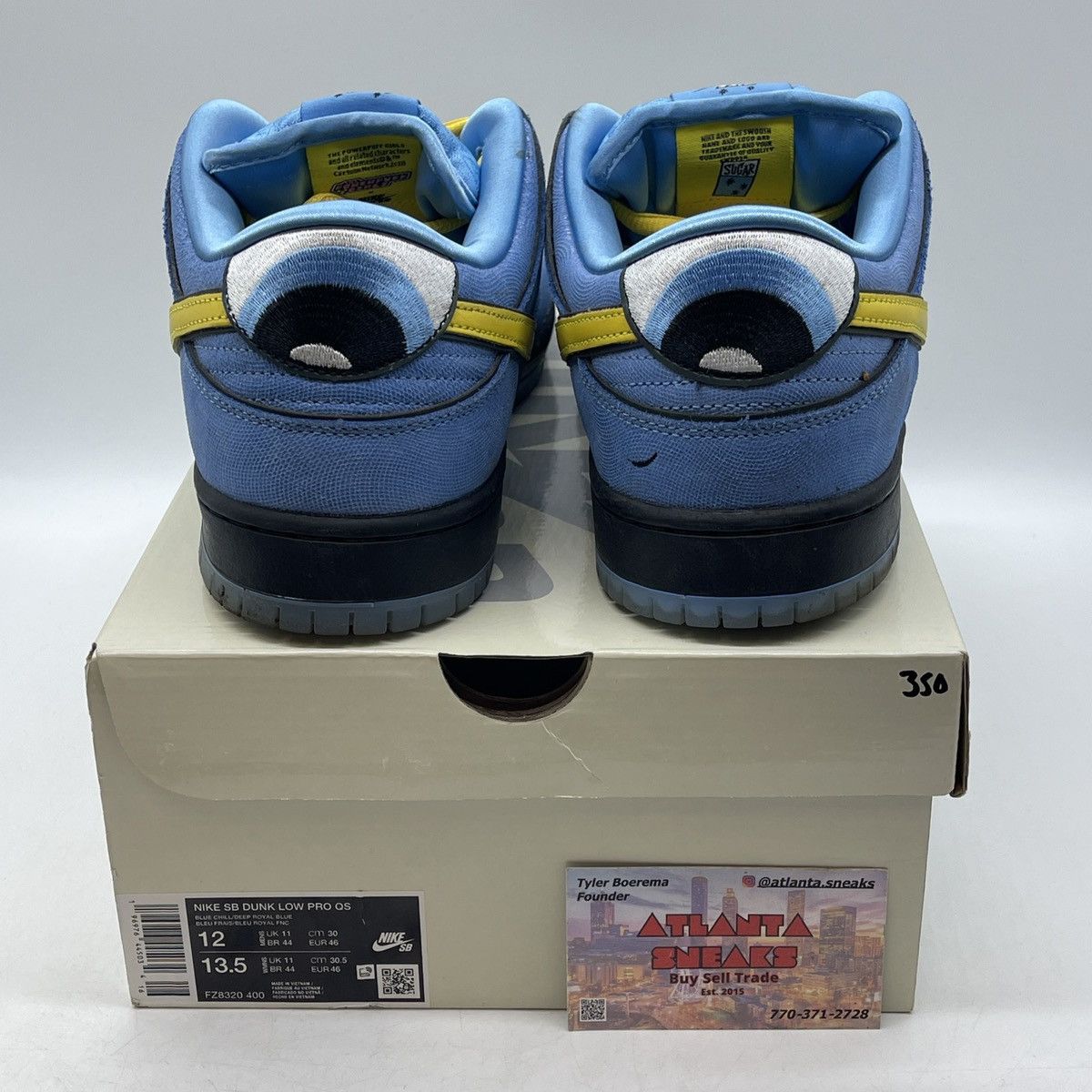 Nike The powerpuff girls x dunk low bubble Size US 12 / EU 45 - 3 Thumbnail