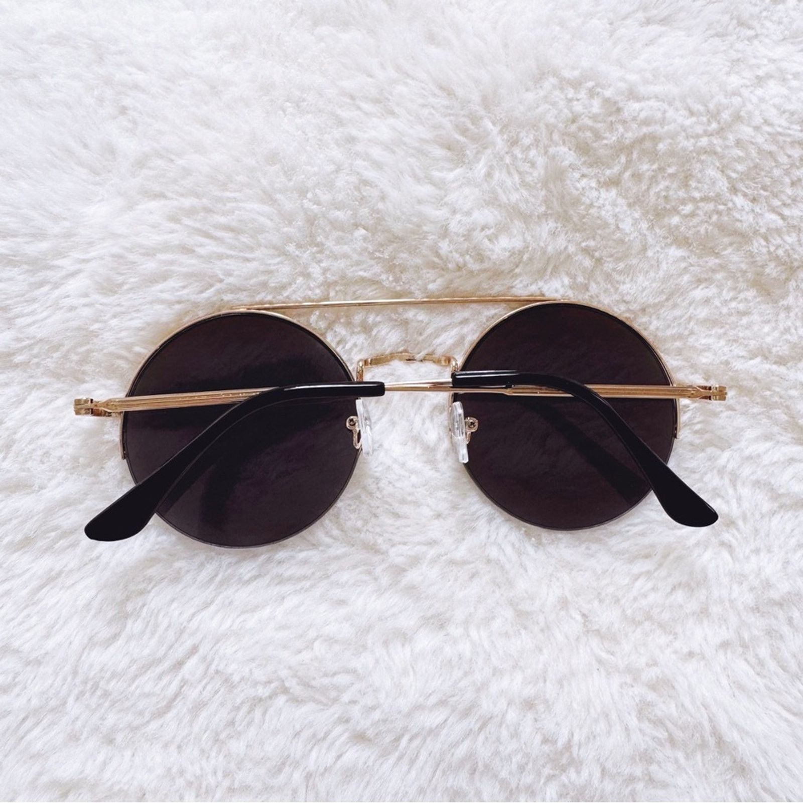 Other Carly Mirrored Gold Chic Round Sunglasses Size ONE SIZE - 11 Thumbnail