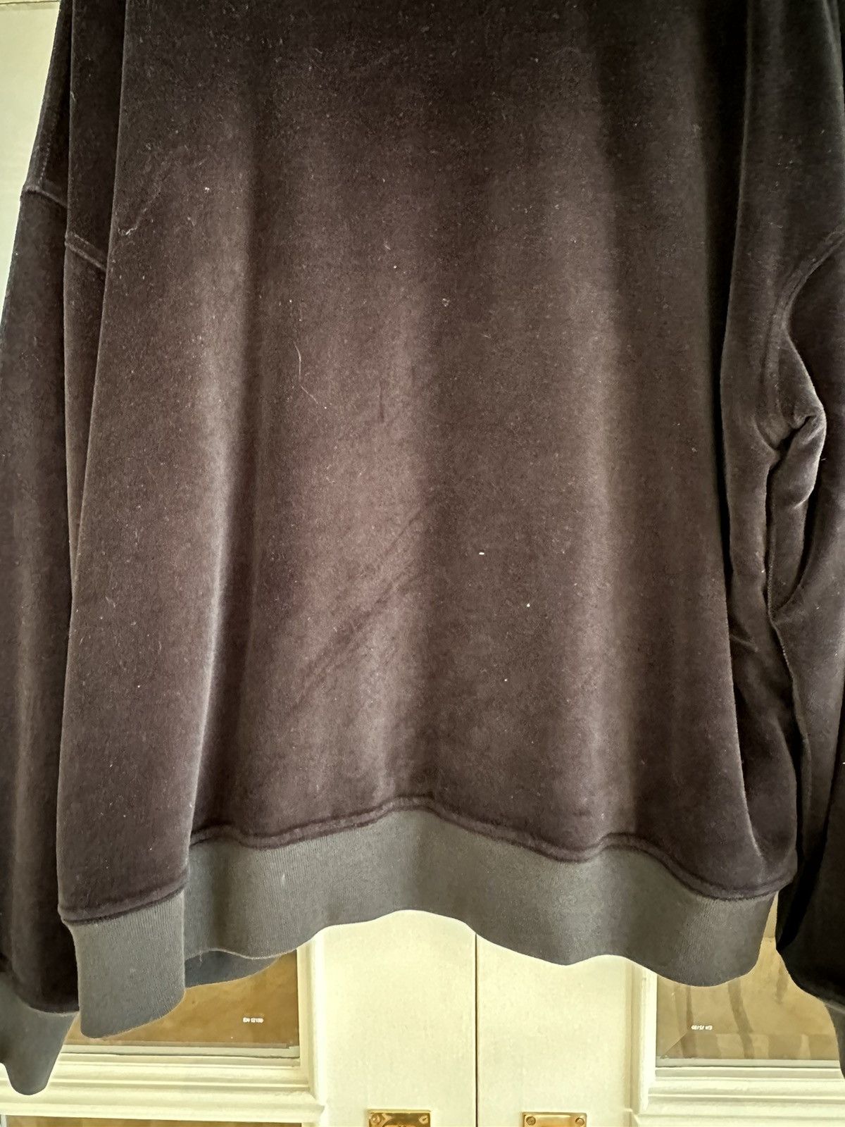 Haider Ackermann GRAIL Rare HA Double Layer Black Velvet Sweater *Last Drop* Size US M / EU 48-50 / 2 - 6 Thumbnail
