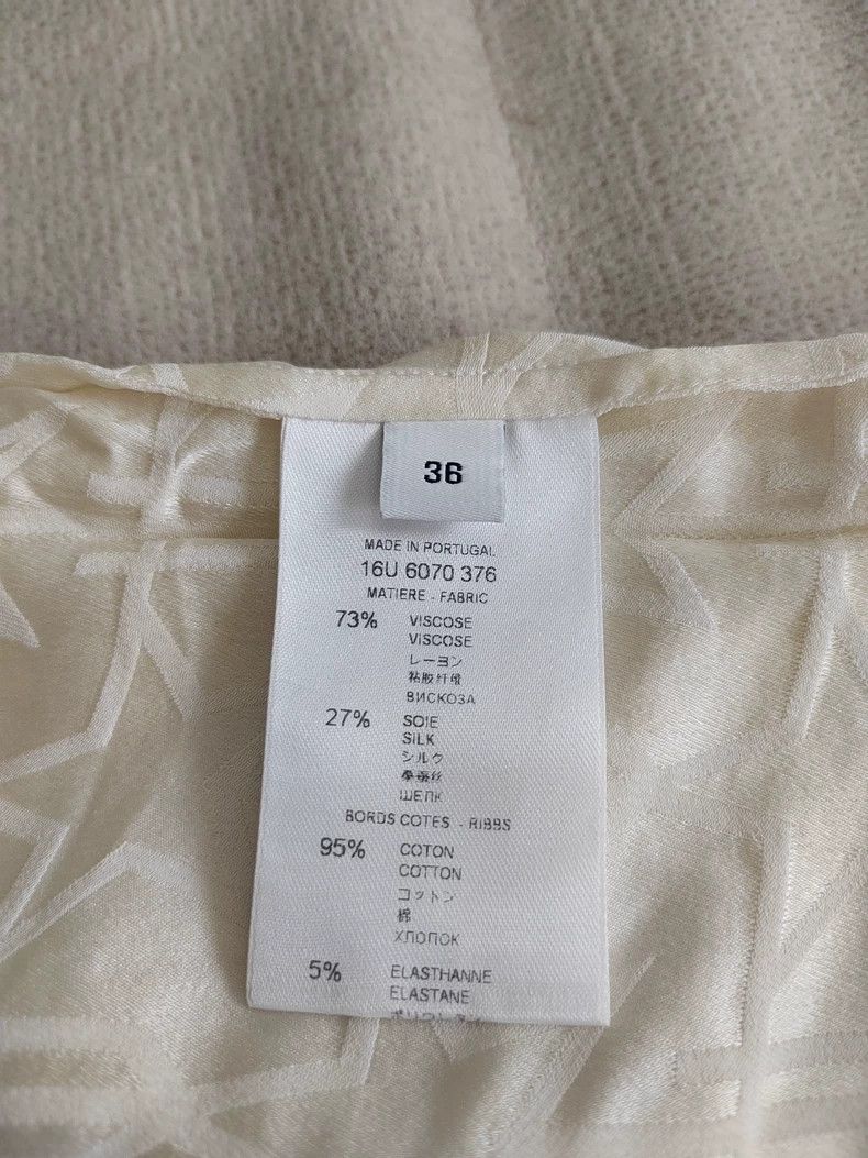 Givenchy Givenchy Paris Silk Round Neck Top, Size 36, Zipper Design Size US S / EU 44-46 / 1 - 3 Thumbnail