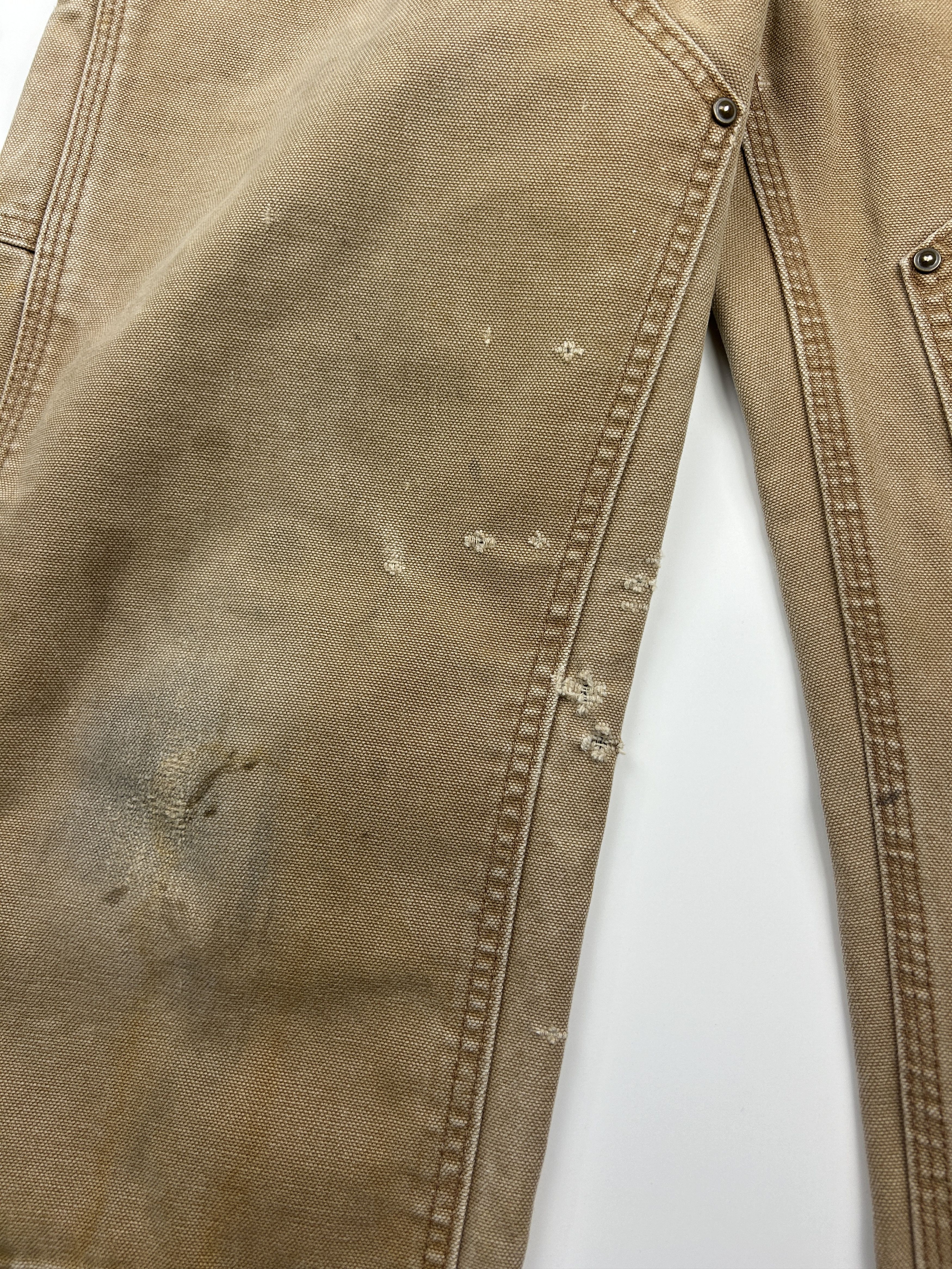 Carhartt Carhartt Canvas Work Wear Double Knee Dungaree Pants 32W Size US 32 / EU 48 - 4 Thumbnail