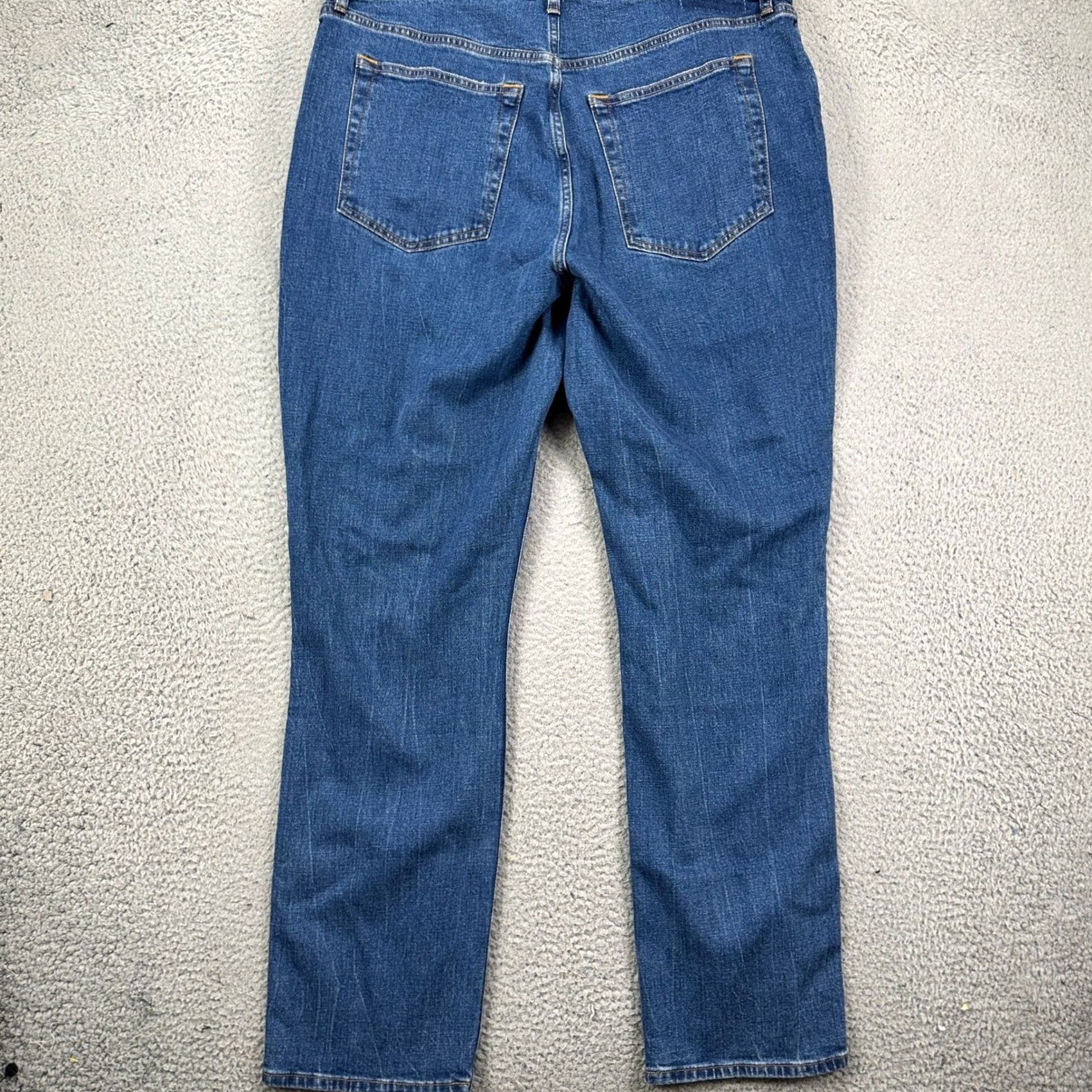 Abercrombie & Fitch VINTAGE Abercrombie & Fitch Jeans 90s Slim Straight Womens 34 18R Blue Ultra High Rise NEW Size 40" / US 18 - 2 Thumbnail