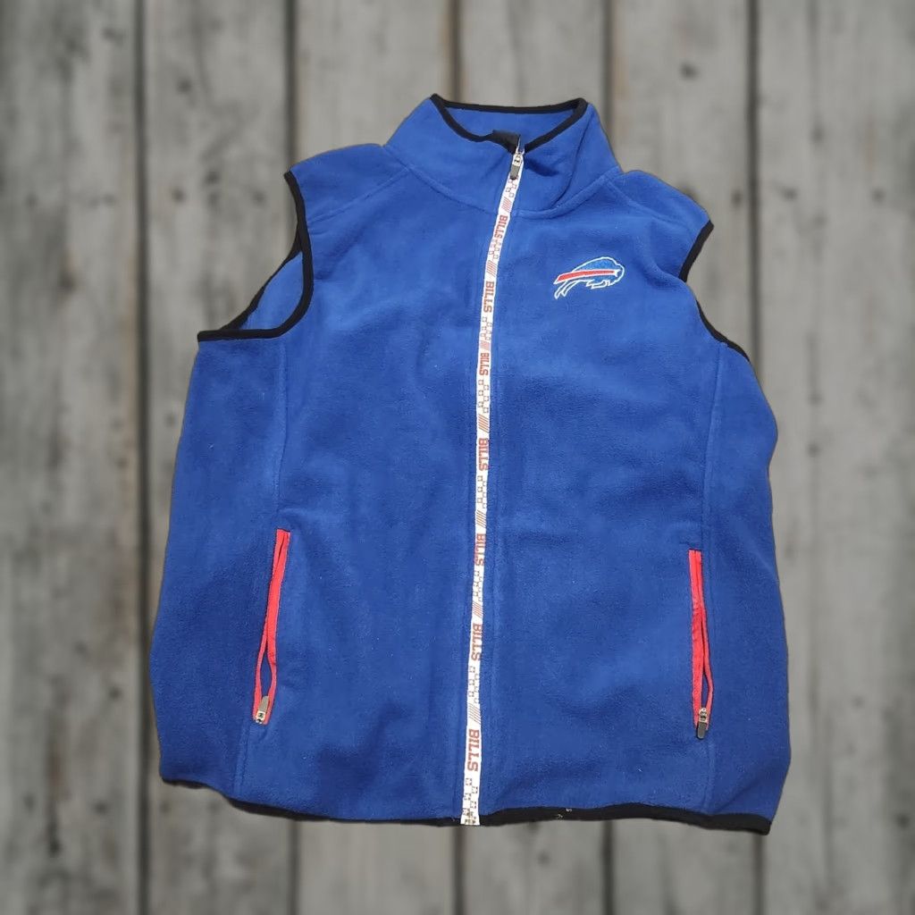 NFL NFL Bills Vest Mens Medium Blue Fleece Vest Regular Size M Navy? Size US M / EU 48-50 / 2 - 1 Thumbnail