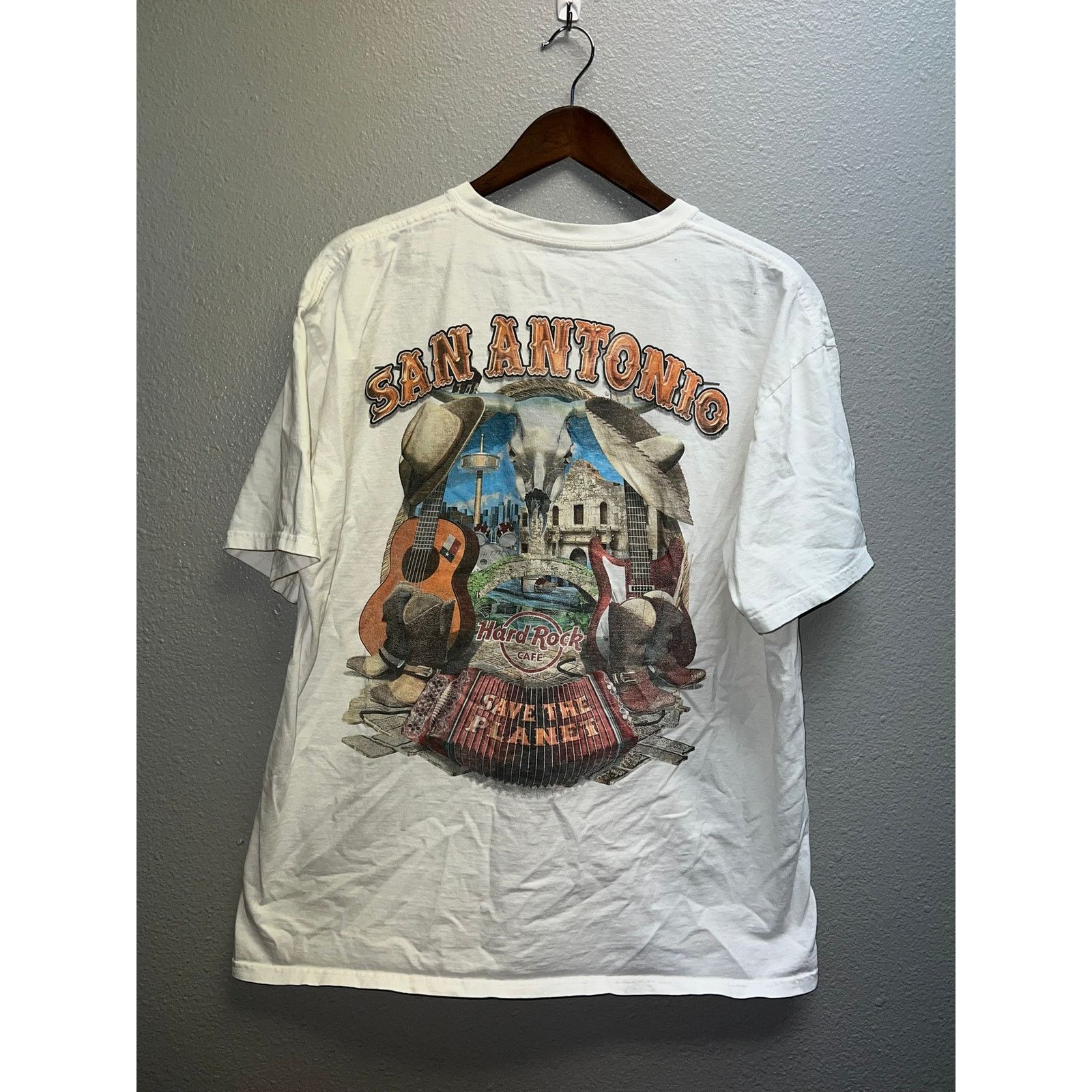 Hard Rock Cafe Hard Rock Cafe Shirt San Antonio Texas White Graphic XL Tee Size US XL / EU 56 / 4 - 5 Thumbnail