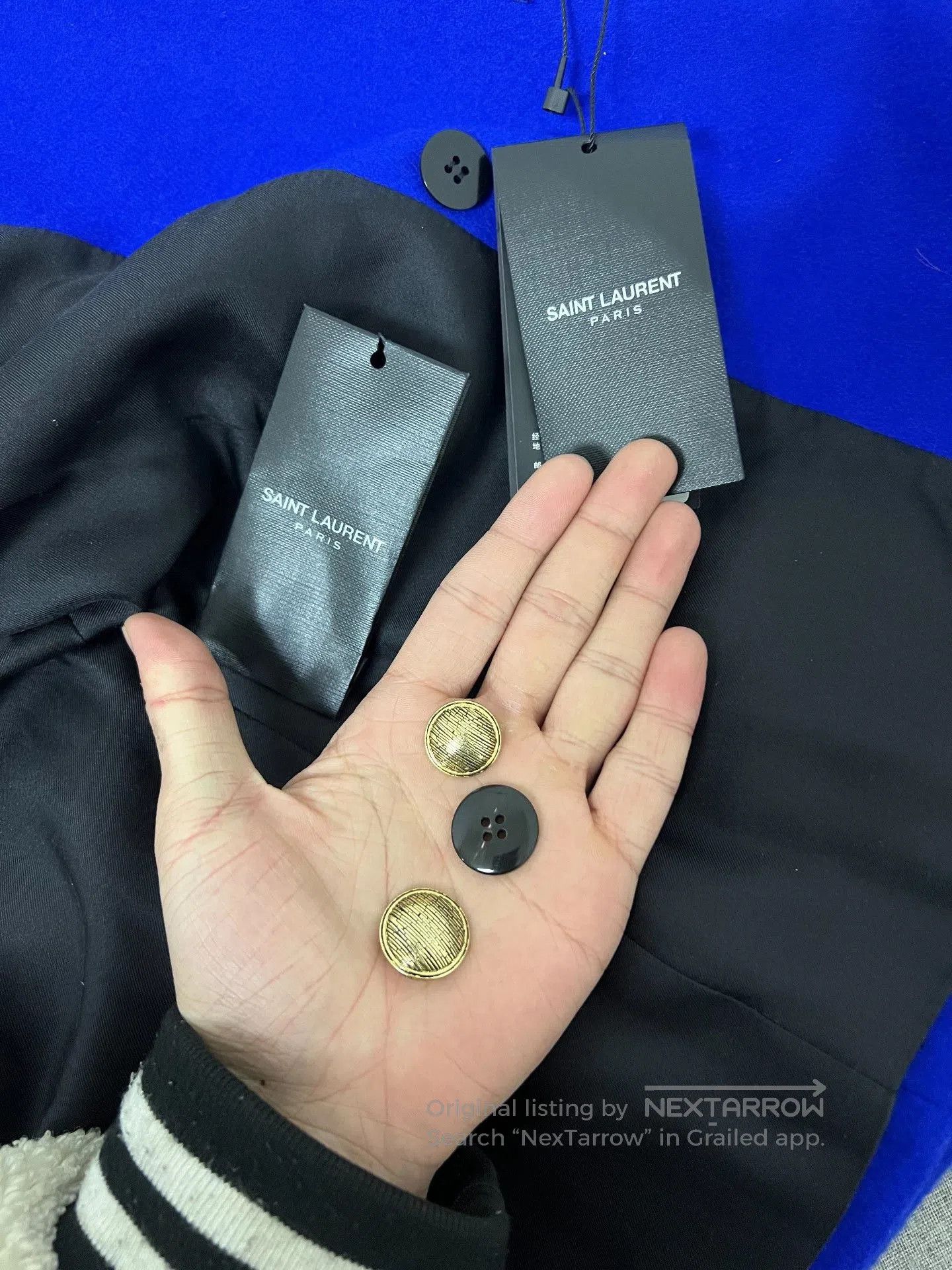 Saint Laurent Paris Saint Laurent 21FW Klein Blue Blazer. Size US L / EU 52-54 / 3 - 5 Thumbnail
