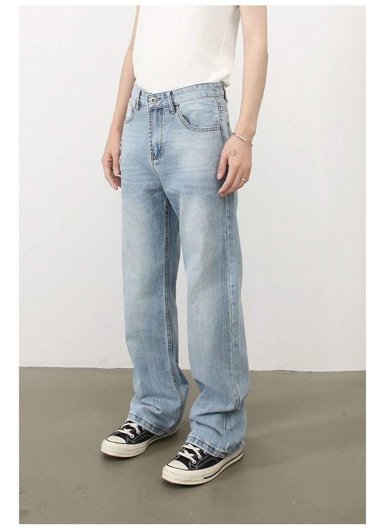 Japanese Brand × Jean American retro washed blue ripped jeans y2k Size US 32 / EU 48 - 5 Thumbnail