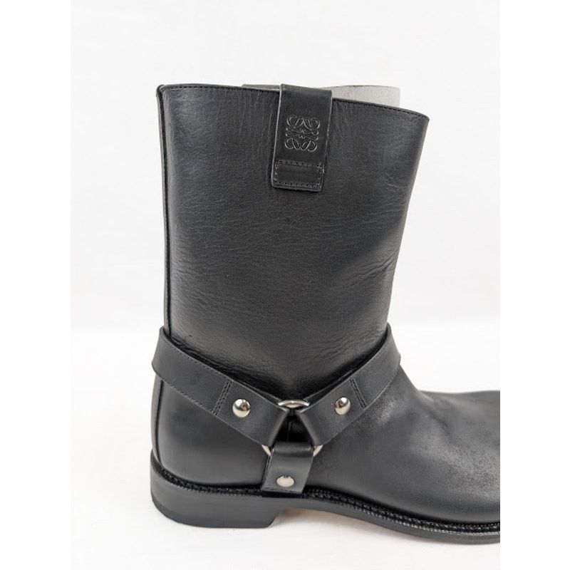 Loewe o1rshd1 Campo Leather Biker Boots in Black Size US 9 / EU 42 - 4 Thumbnail