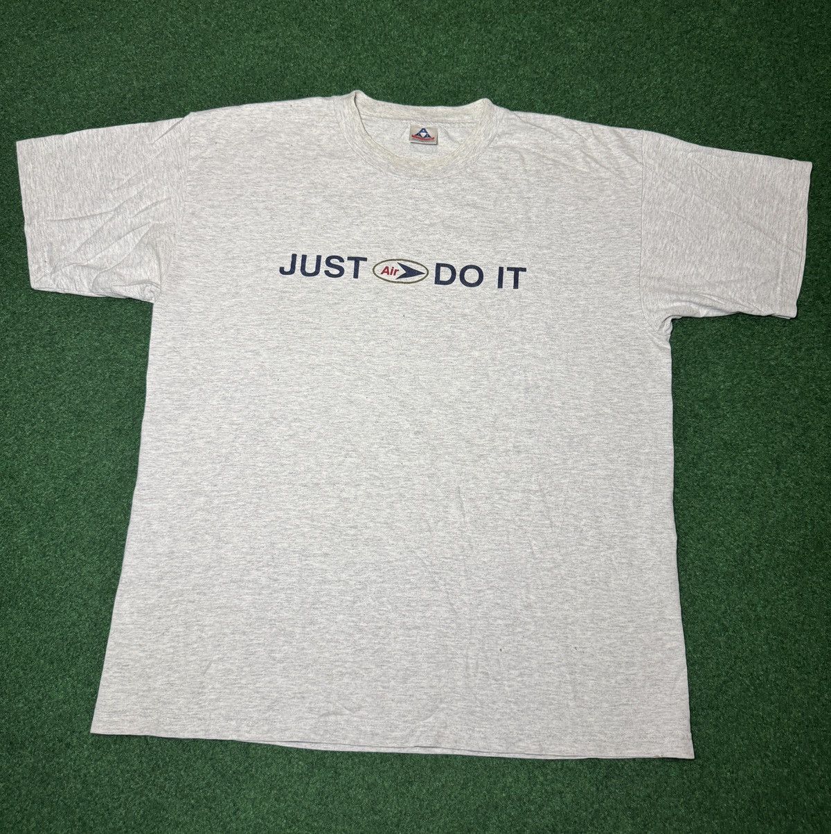 Nike × Vintage Vtg 90s Nike Air Just Do It Hip Hop Skater Grunge T Shirt Size US XL / EU 56 / 4 - 1 Thumbnail