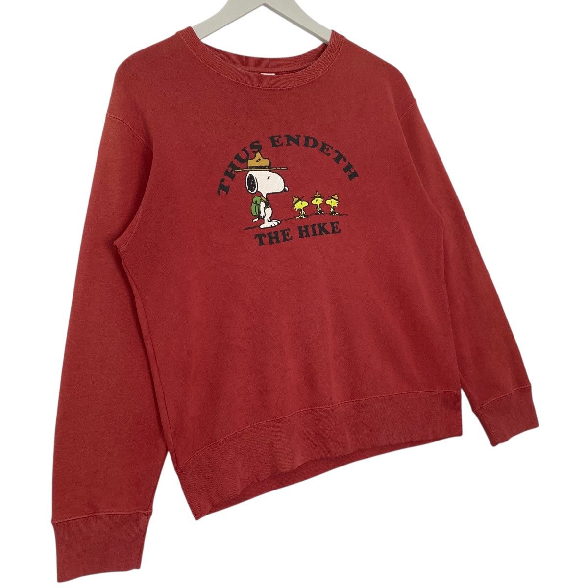 Vintage Vintage Peanuts Printed Crewneck Sweatshirt Red Size S Size US S / EU 44-46 / 1 - 3 Thumbnail