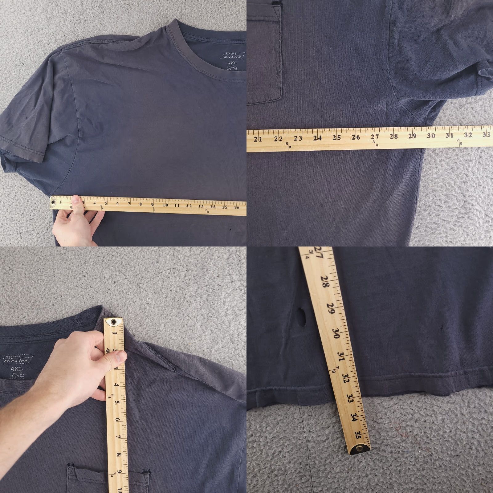 Dickies VINTAGE Dickies Shirt Mens 4XL Short Sleeve Work Distressed Grunge Size US XXL / EU 58 / 5 - 8 Thumbnail