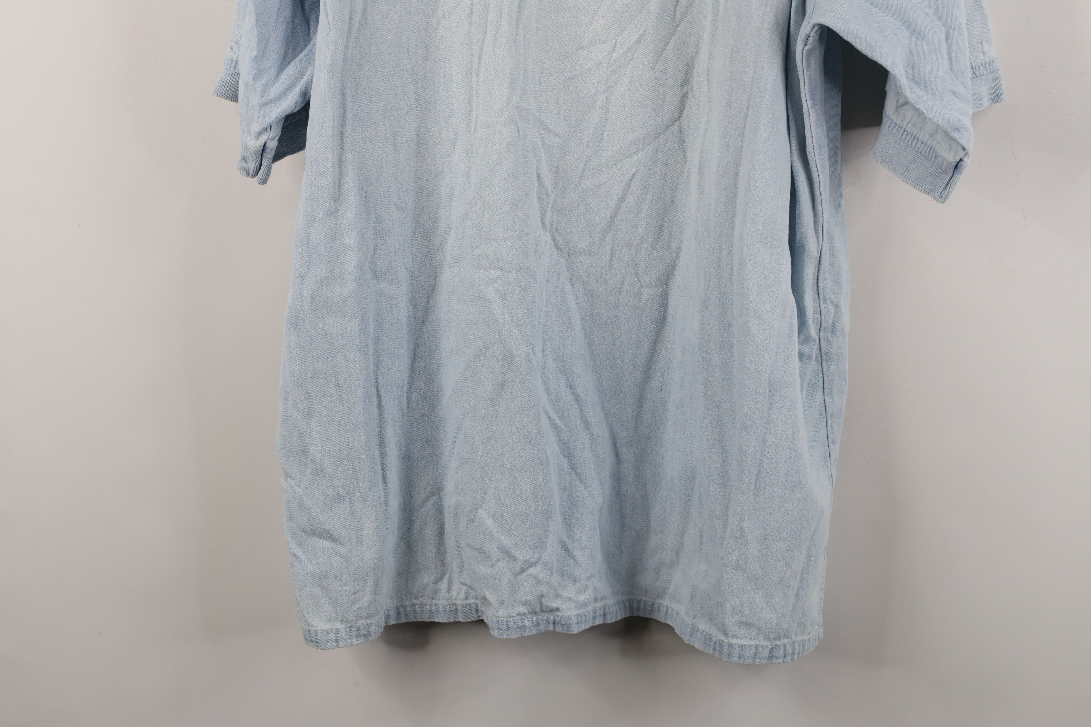 Vintage Vintage 90s Streetwear New Orleans French Quarter Denim Polo Size US L / EU 52-54 / 3 - 13 Thumbnail