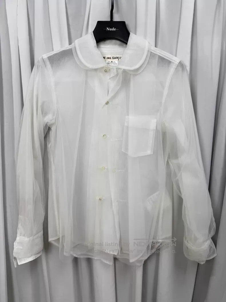 Comme des Garcons Comme Des Garcons Triple sheer blouse with structured back Size M / US 6-8 / IT 42-44 - 1 Thumbnail