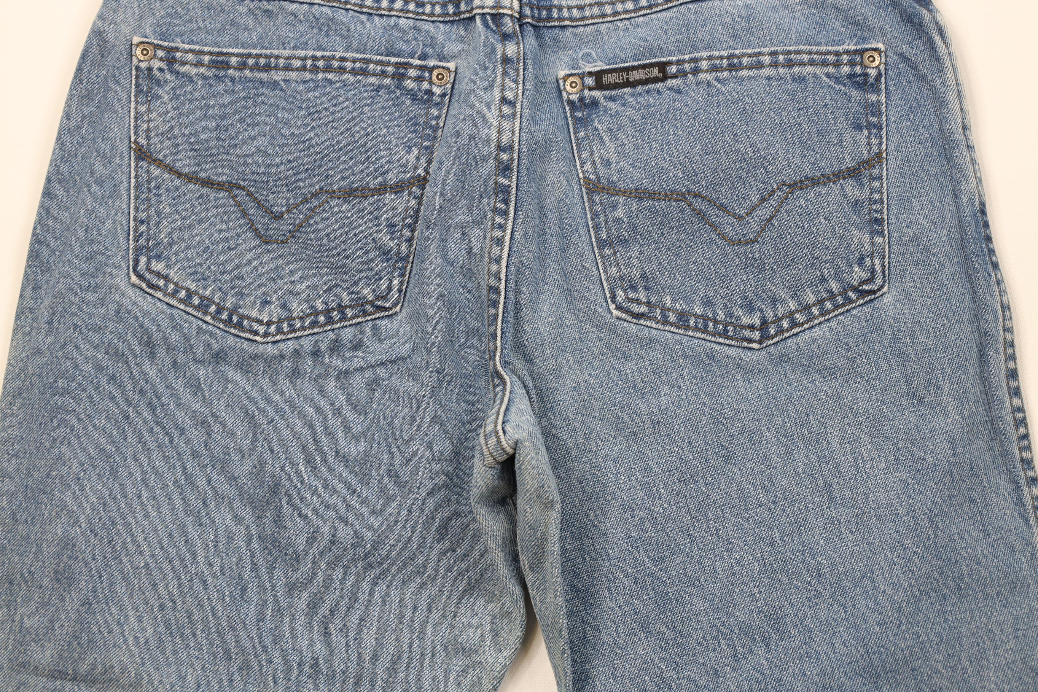 Harley Davidson Vintage 90s Harley Davidson Faded Relaxed Fit Jeans Blue USA Size 36" / US 14 / IT 50 - 12 Thumbnail
