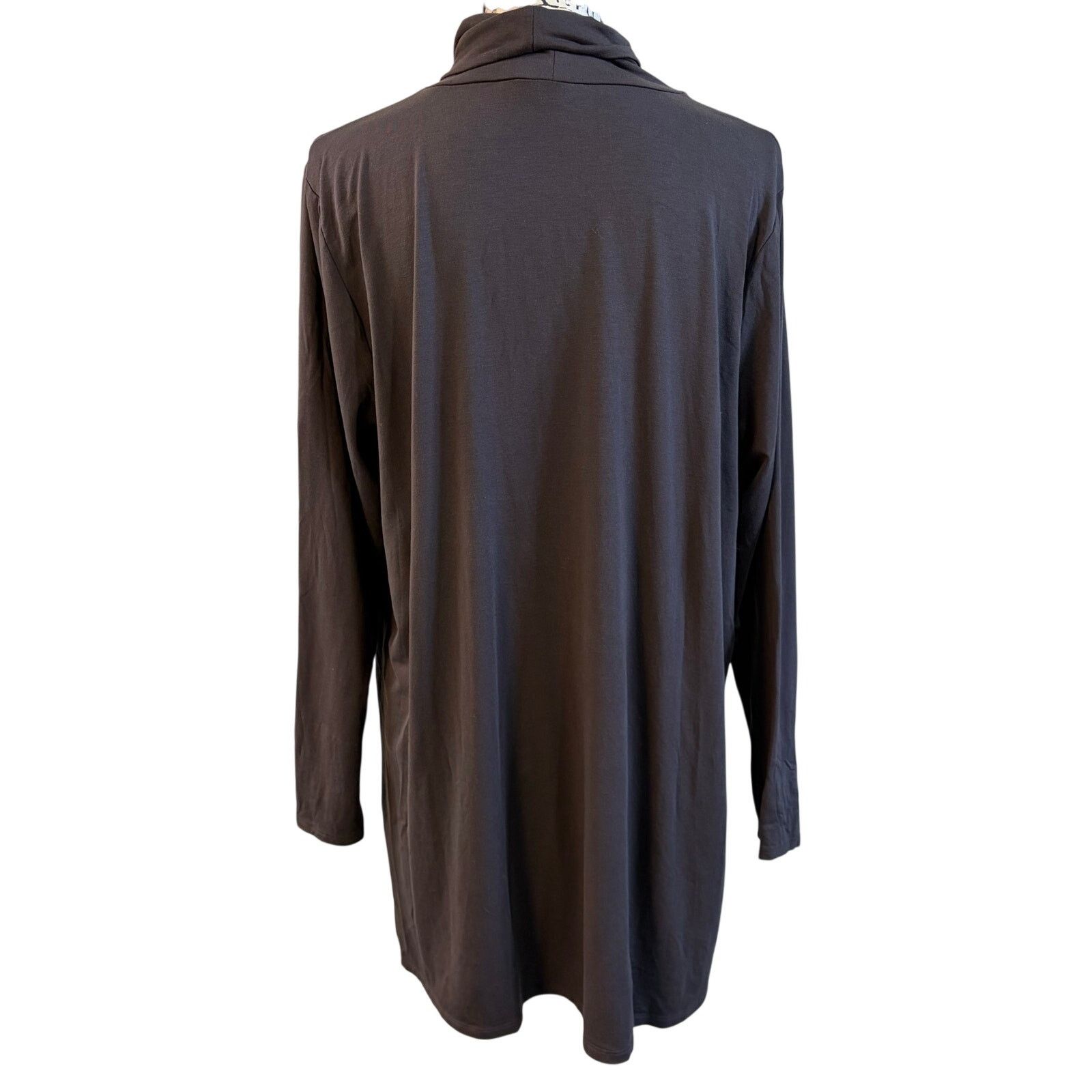 Eileen Fisher Eileen Fisher Jersey Knit Dress Dark Gray Stretch Basic XL Size XL / US 12-14 / IT 48-50 - 3 Thumbnail