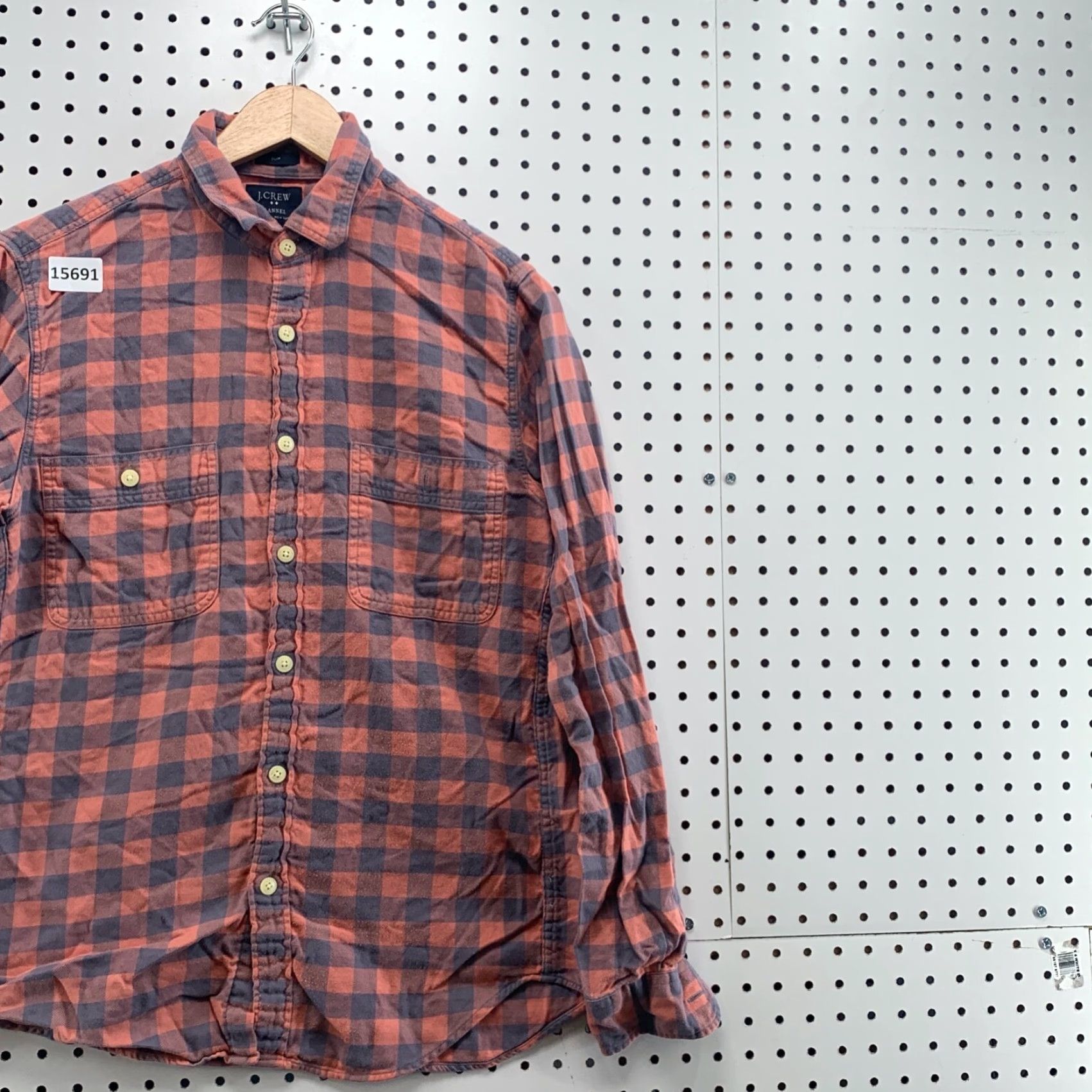 J.Crew VINTAGE J.CREW Flannel Shirt Men Small Pink Blue Plaid Long Sleeve Preppy Size US S / EU 44-46 / 1 - 4 Thumbnail