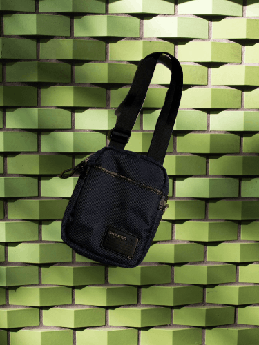 Vintage y2k 00s Diesel Black Canvas Nylon Crossbody Bag