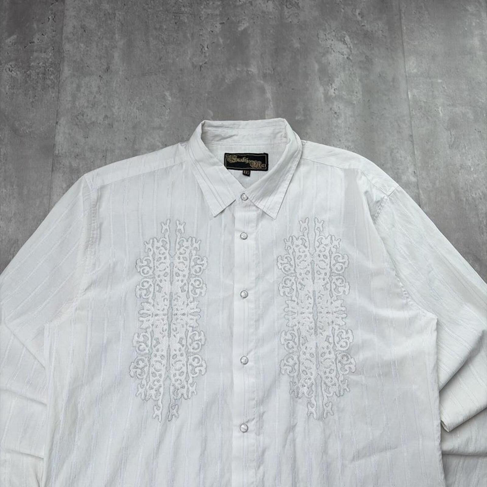 Other Y2K Franky Max Grunge Gothic Long Sleeve Button Up Shirt Size US XL / EU 56 / 4 - 2 Thumbnail