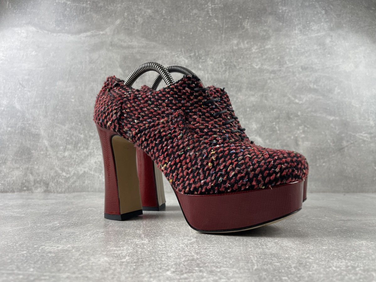 Other Massimolonardo Red Platform Heels Size US 8 / IT 38 - 2 Thumbnail