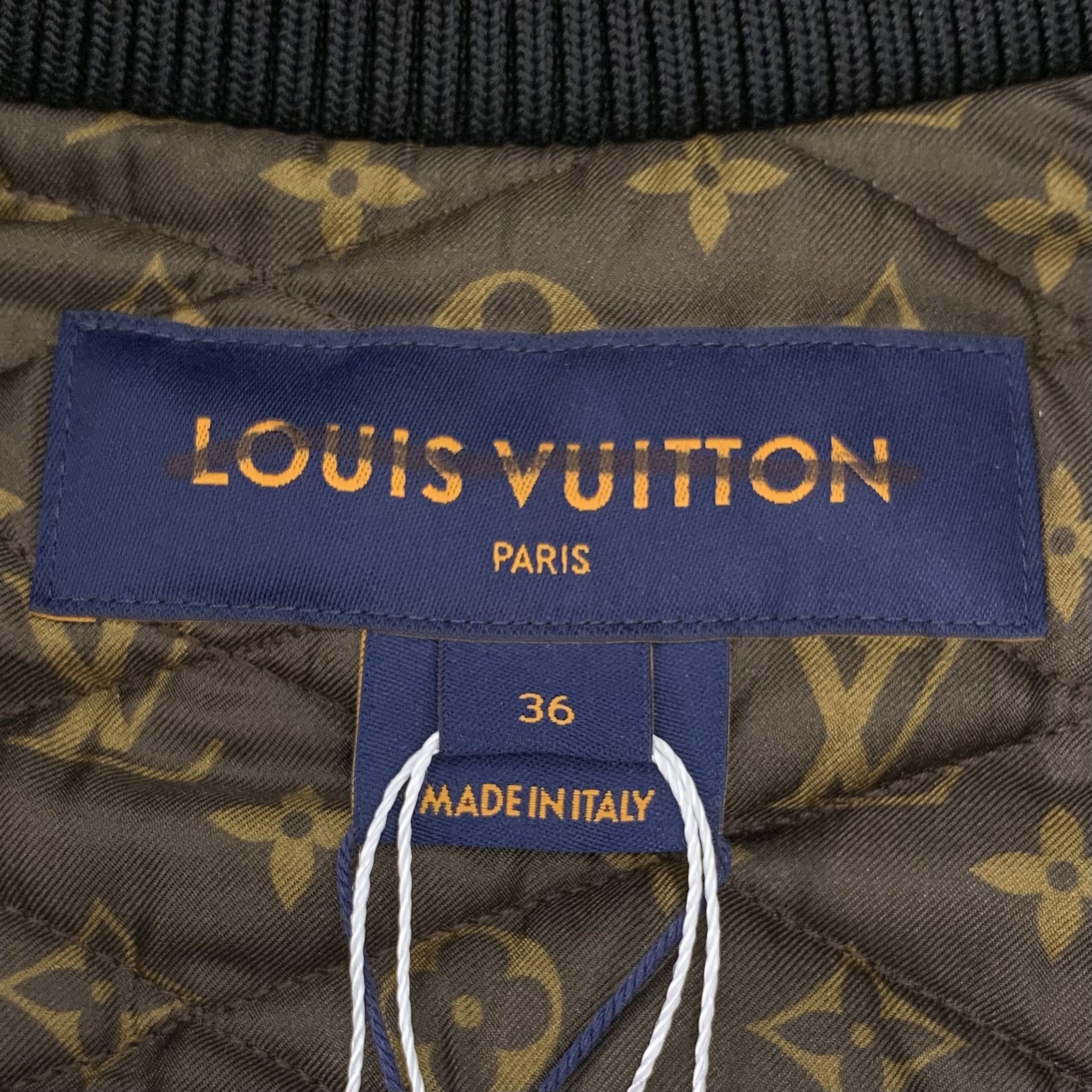 Louis Vuitton Louis Vuitton Black Monogram Lined Zip-Up Jacket (Size XS) Size US XS / EU 42 / 0 - 2 Thumbnail