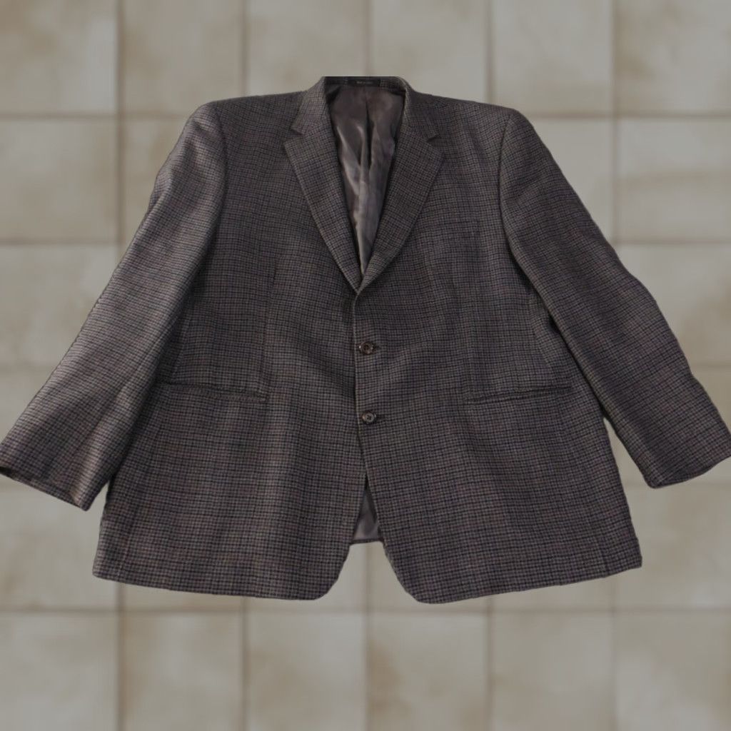 Ralph Lauren Lauren Ralph Lauren Blazer Men 48 Gray Two-Button Wool Tweed Suit Jacket X-Large? (Note: 48 size) Size 48R - 1 Thumbnail