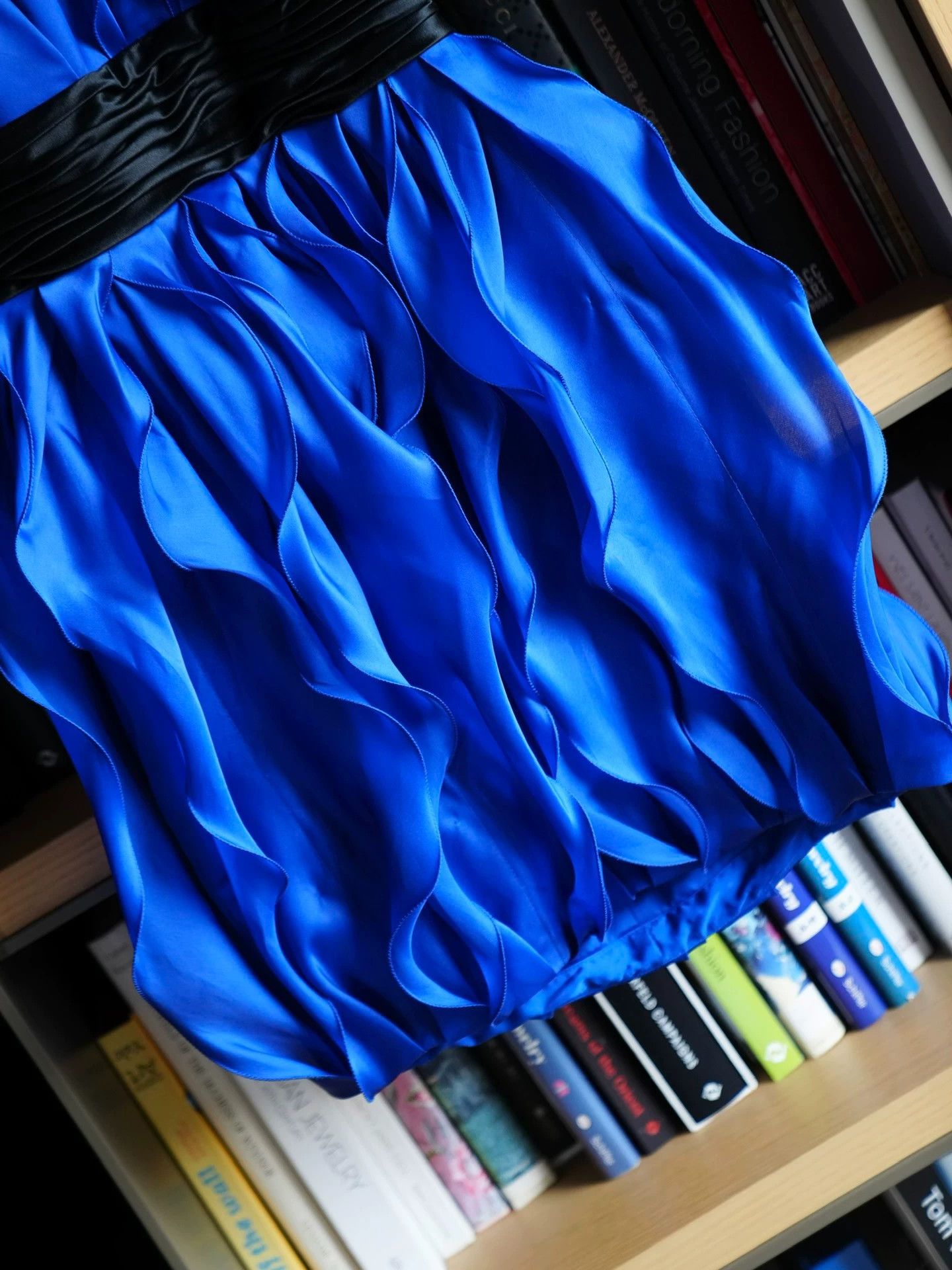 Other Marchesa Notte Royal Blue Silk Halter Neck Mini Dress Size S / US 4 / IT 40 - 3 Thumbnail