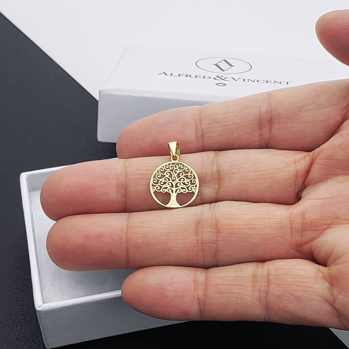 Other Tree of Life / Knowledge Charm 14k Yellow Gold Pendant Size ONE SIZE - 4 Thumbnail