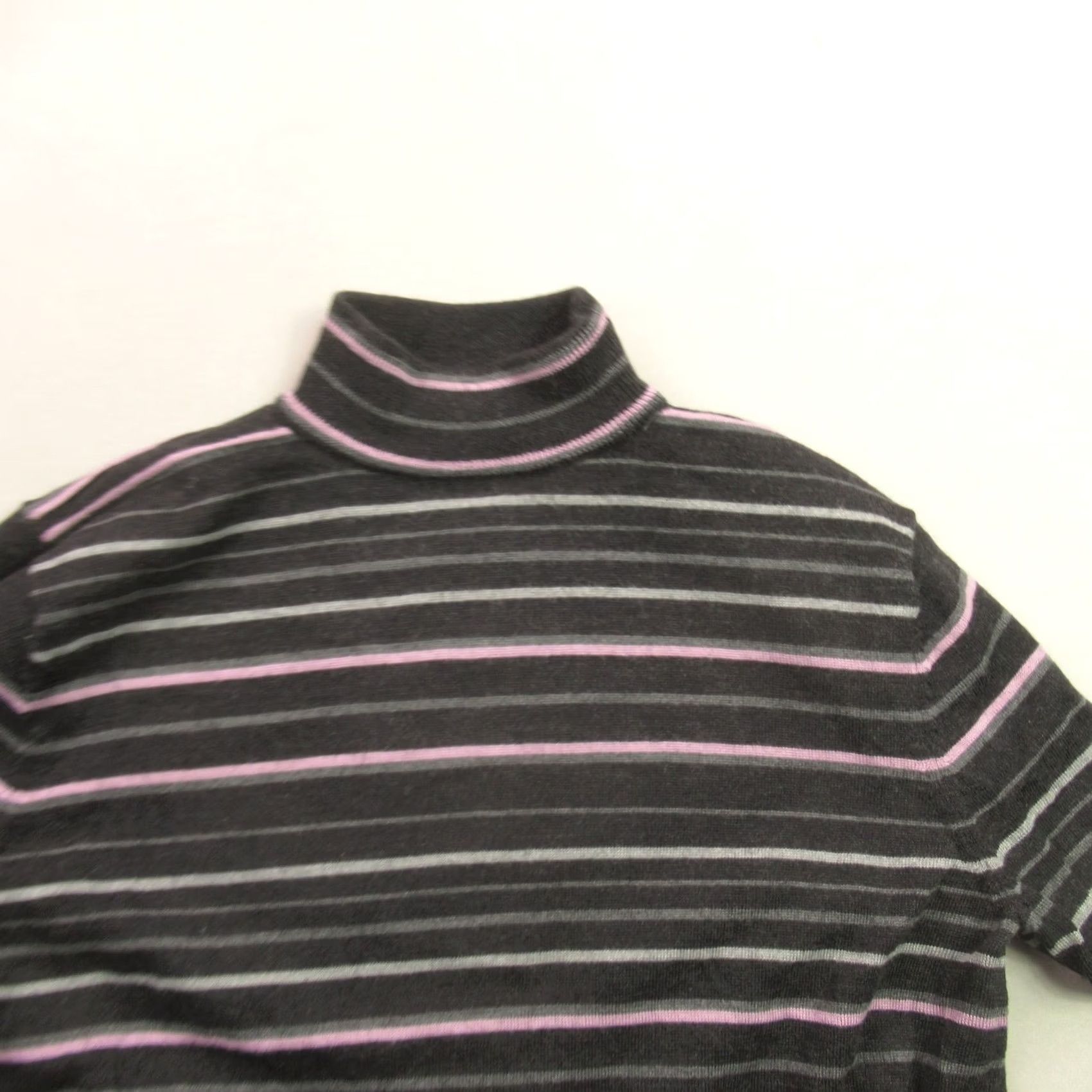 Pendleton Pendleton Sweater Womens Large Long Sleeve High Neck Pullover Striped Multicolor Casual Knit Merino Wool Regular size L Size L / US 10 / IT 46 - 2 Thumbnail