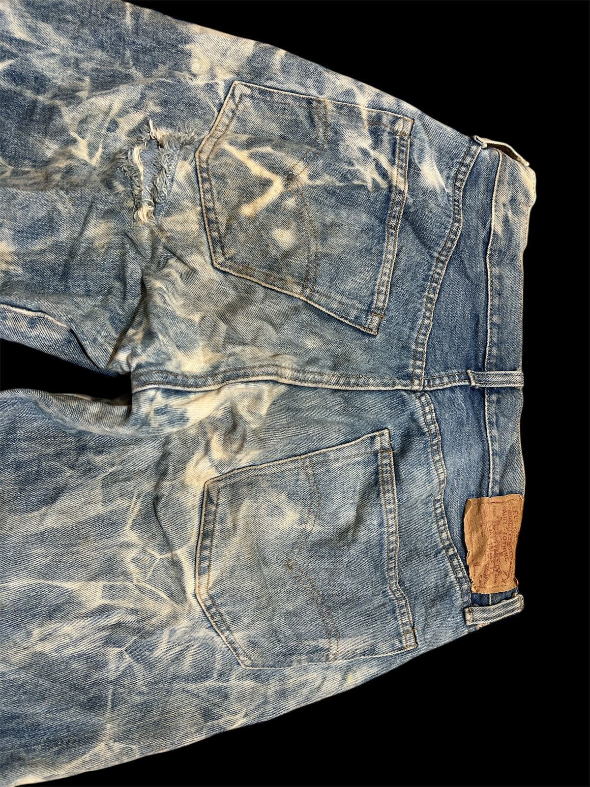 Levi's Vintage Clothing Vintage Levis 70s 80s bleach wash Stamp button 6 Size US 30 / EU 46 - 6 Thumbnail