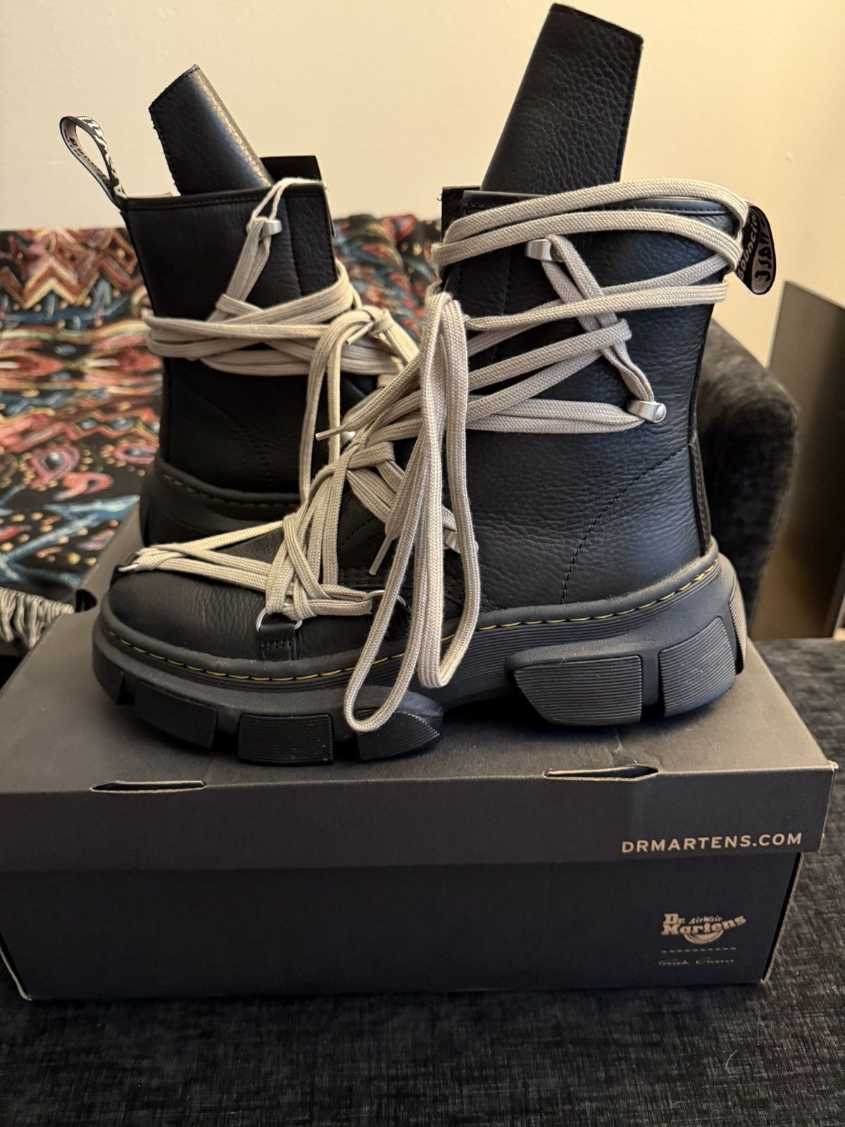 Dr. Martens × Rick Owens Dr marten rick boot Size US 10 / EU 43 - 2 Thumbnail