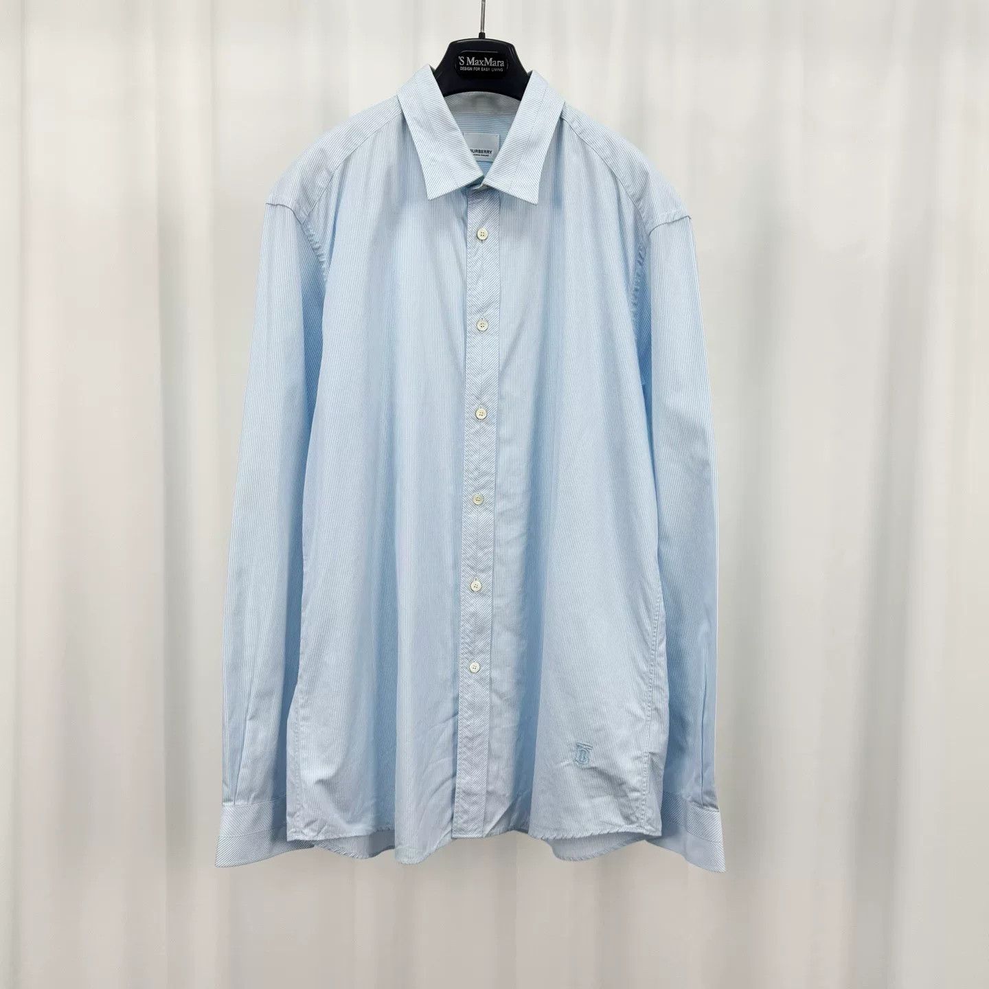 Burberry burberry light blue striped embroidered shirt Size US L / EU 52-54 / 3 - 1 Thumbnail