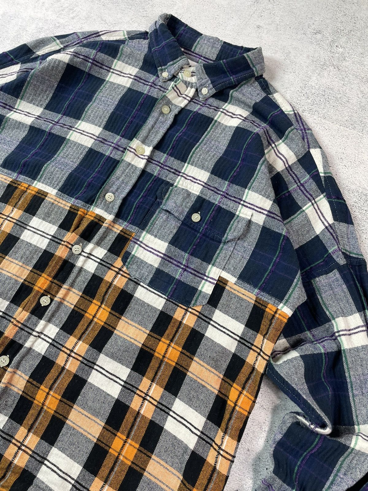 Palace PALACE Skateboarding Checkmate Drop Two Tone Oversized Shirt Size US M / EU 48-50 / 2 - 6 Thumbnail