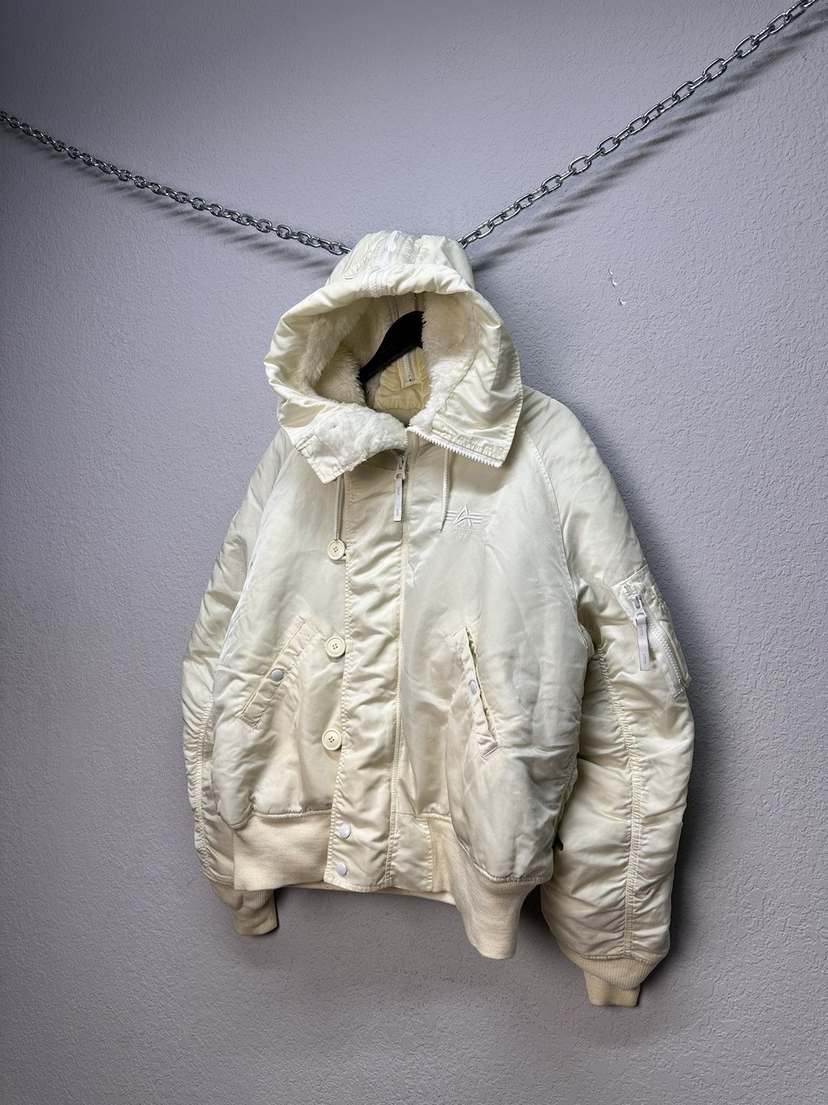 Vintage Alpha Industries Jacket Fur Ifsixwasnine Y2K Japan