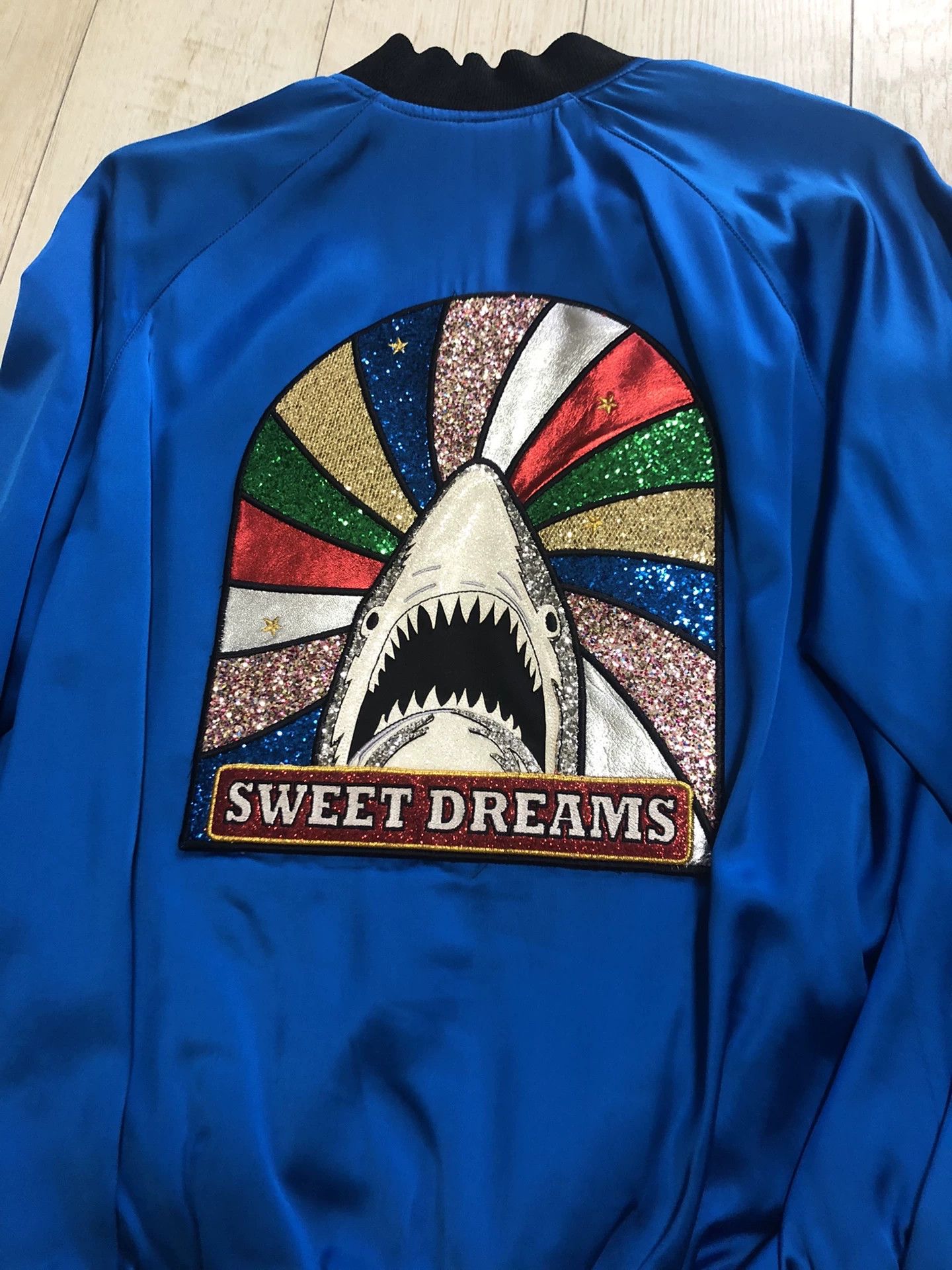 Saint Laurent Paris Saint Laurent Blue Shark Design Jacket Size US M / EU 48-50 / 2 - 1 Thumbnail