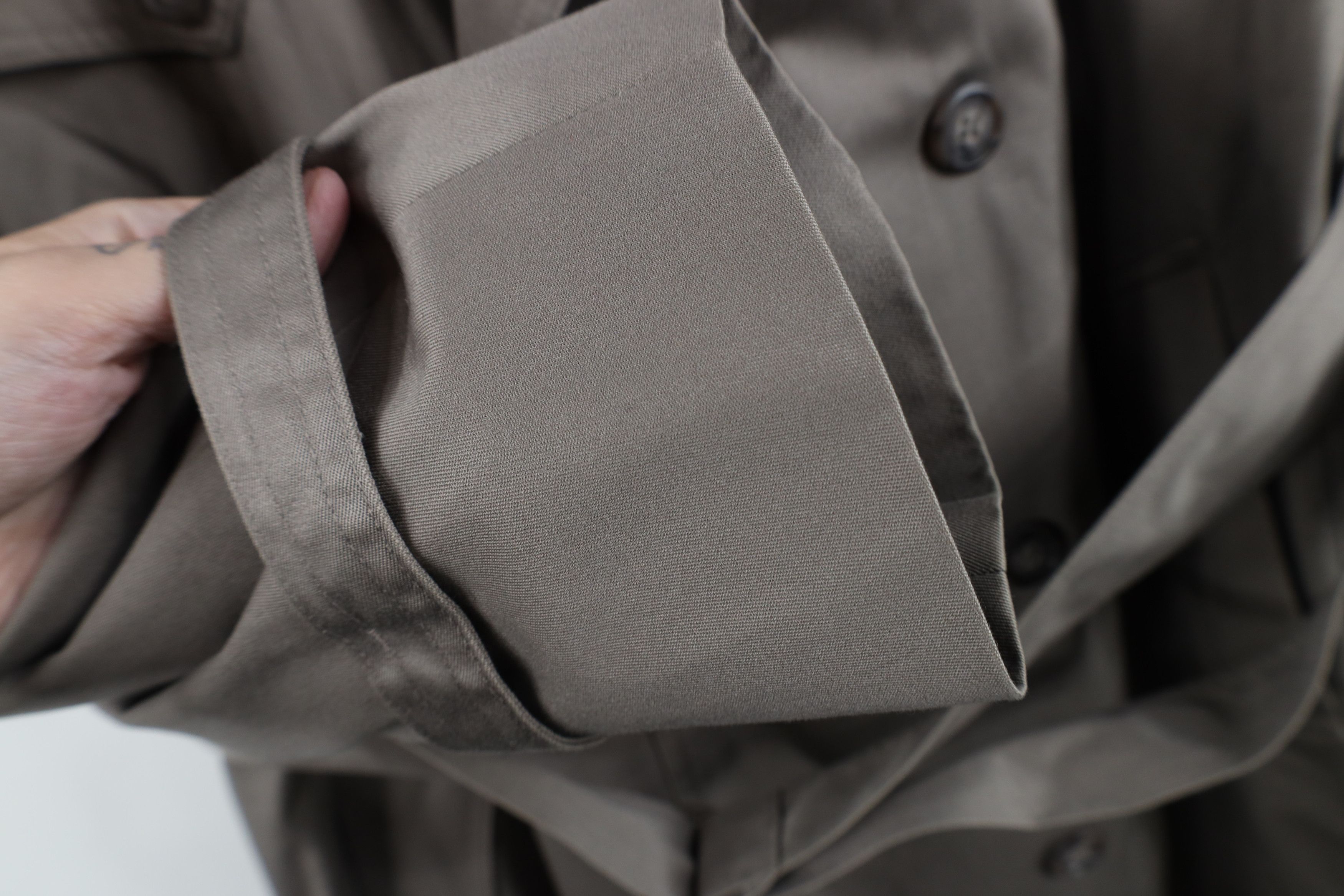 Vintage Vintage 90s Streetwear Belted Trench Coat Rain Jacket Gray Size US XL / EU 56 / 4 - 6 Thumbnail