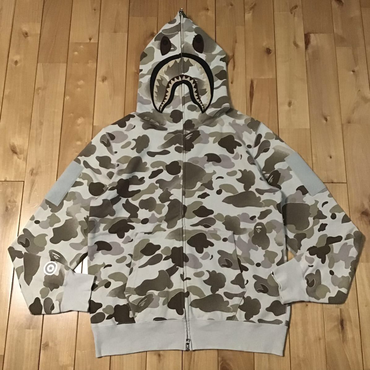 Bape Gradation Camo Shark Full Zip Hoodie | Grailed