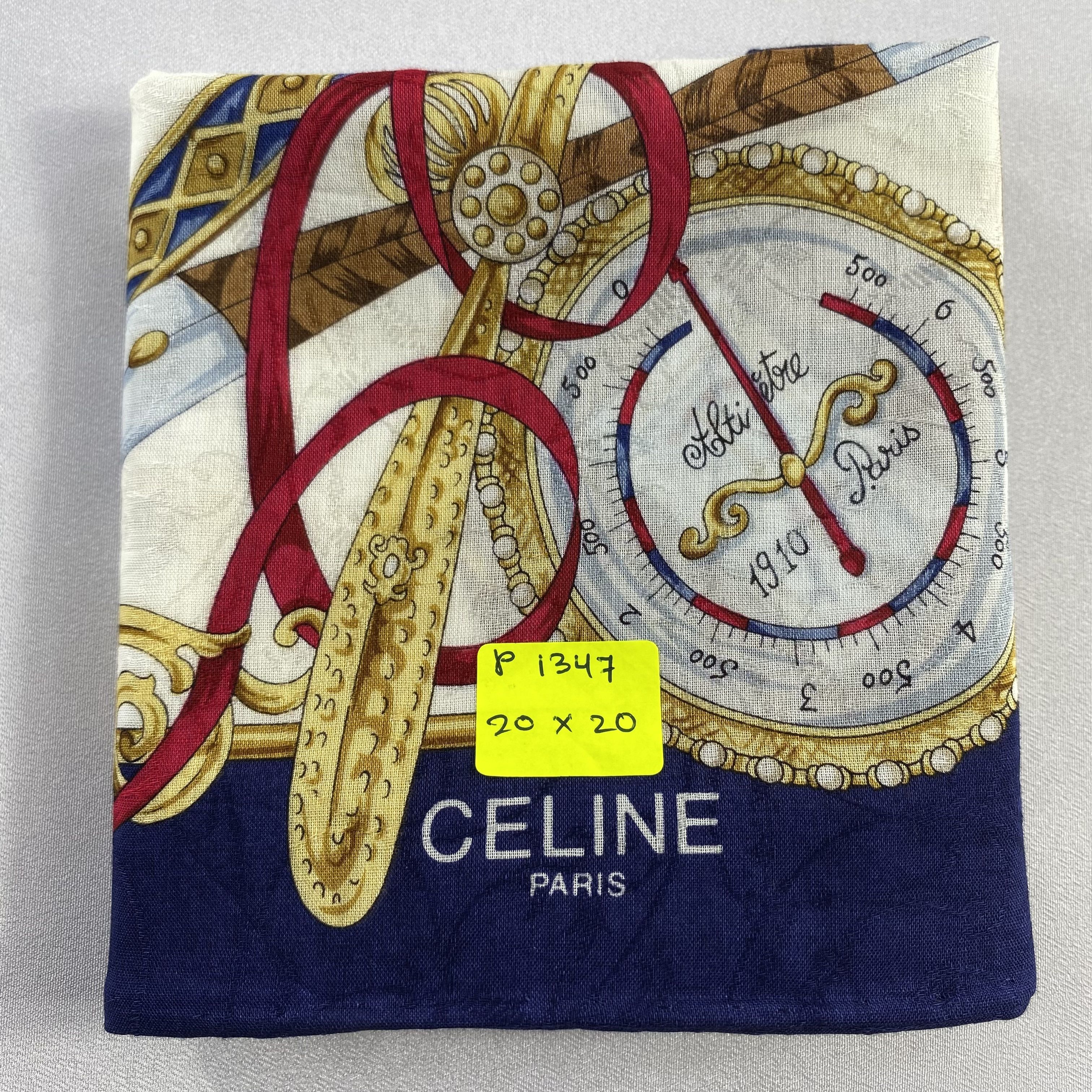 Celine × Vintage Celine Bandana/ Handkerchief / Neckerchief-P1347 Size ONE SIZE - 5 Thumbnail