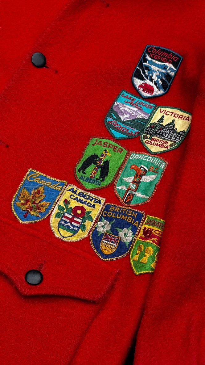 Hudsons Bay HISTORIC 1940s Hudson's Bay Railway Patches Wool Coat Size US L / EU 52-54 / 3 - 4 Thumbnail