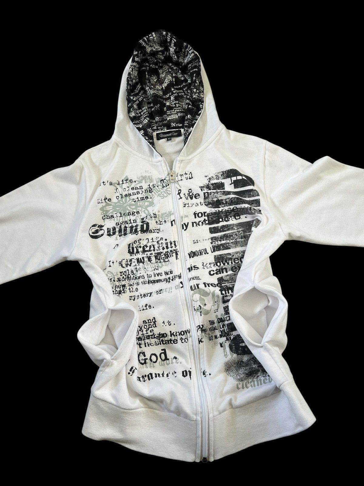 Japanese Brand × Seditionaries Beaumont Carr 🇯🇵 Anarchy Poem Zipper Hoodie Size US S / EU 44-46 / 1 - 6 Thumbnail