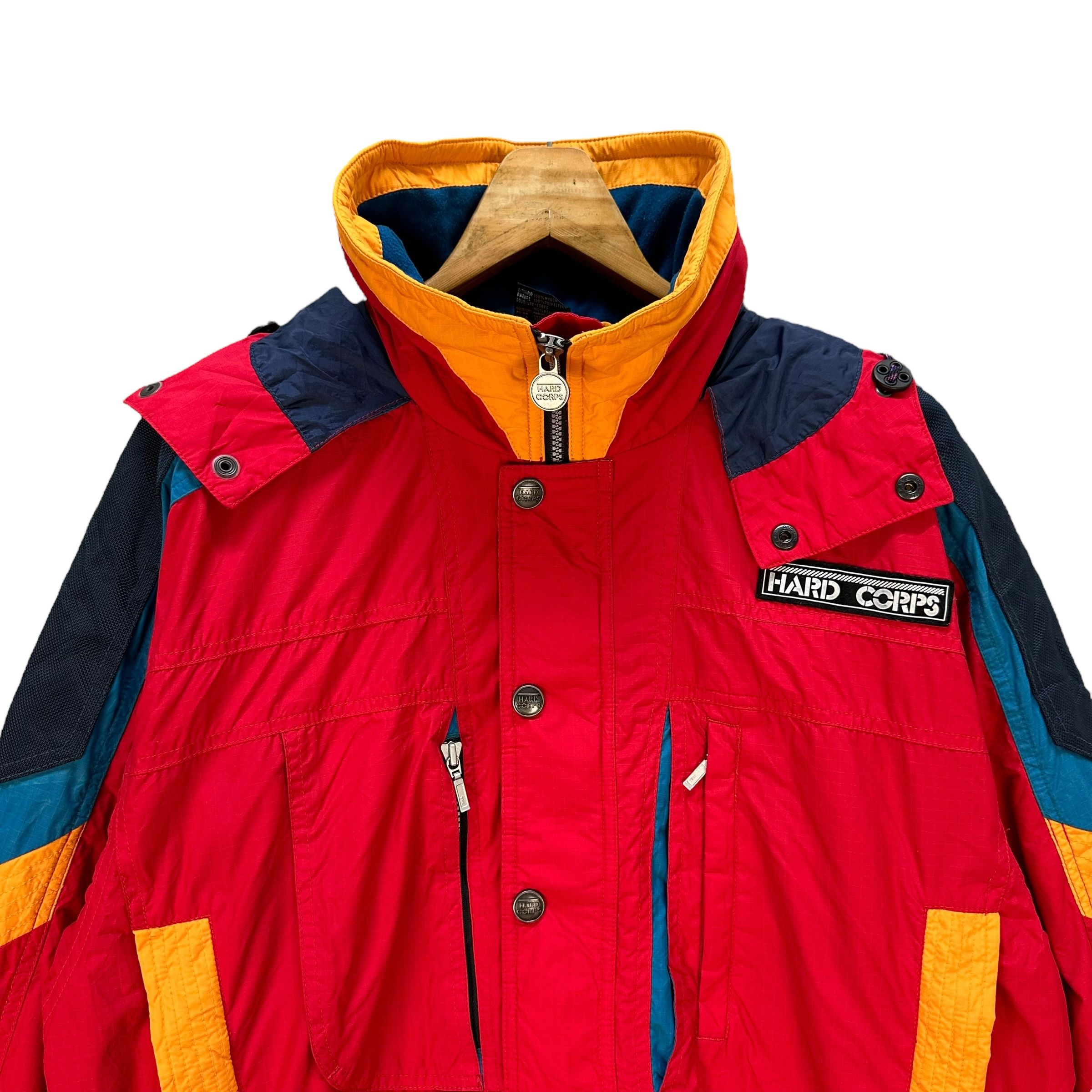 Vintage HARDY CORPS SOLO Snow Mountain Hiking Hooded Jacket A80-1917 Size US L / EU 52-54 / 3 - 2 Thumbnail