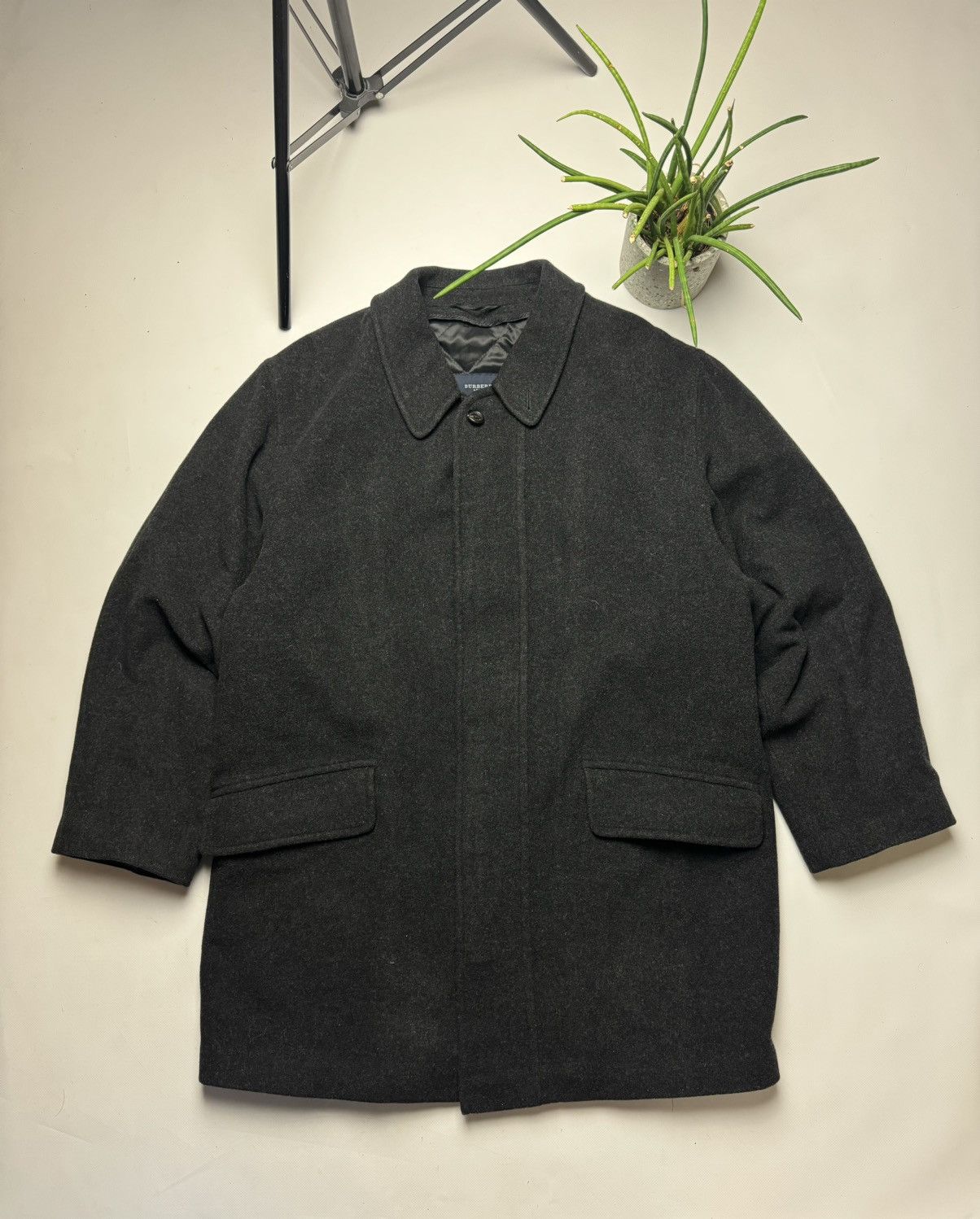 Burberry × Vintage Rare vintage Burberry Wool Jacket Size US XL / EU 56 / 4 - 2 Thumbnail